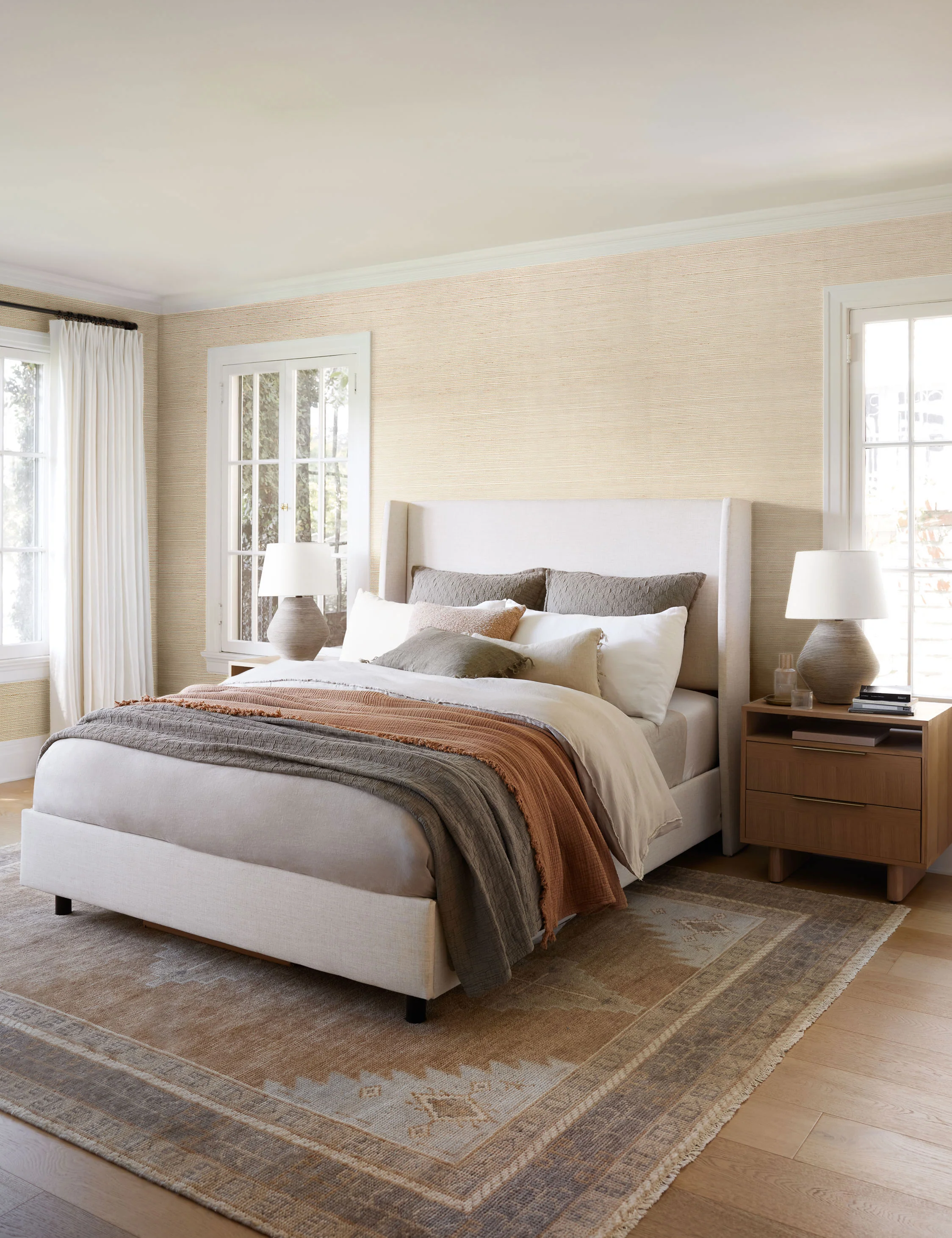 Abbott Grasscloth Wallpaper - Image 2