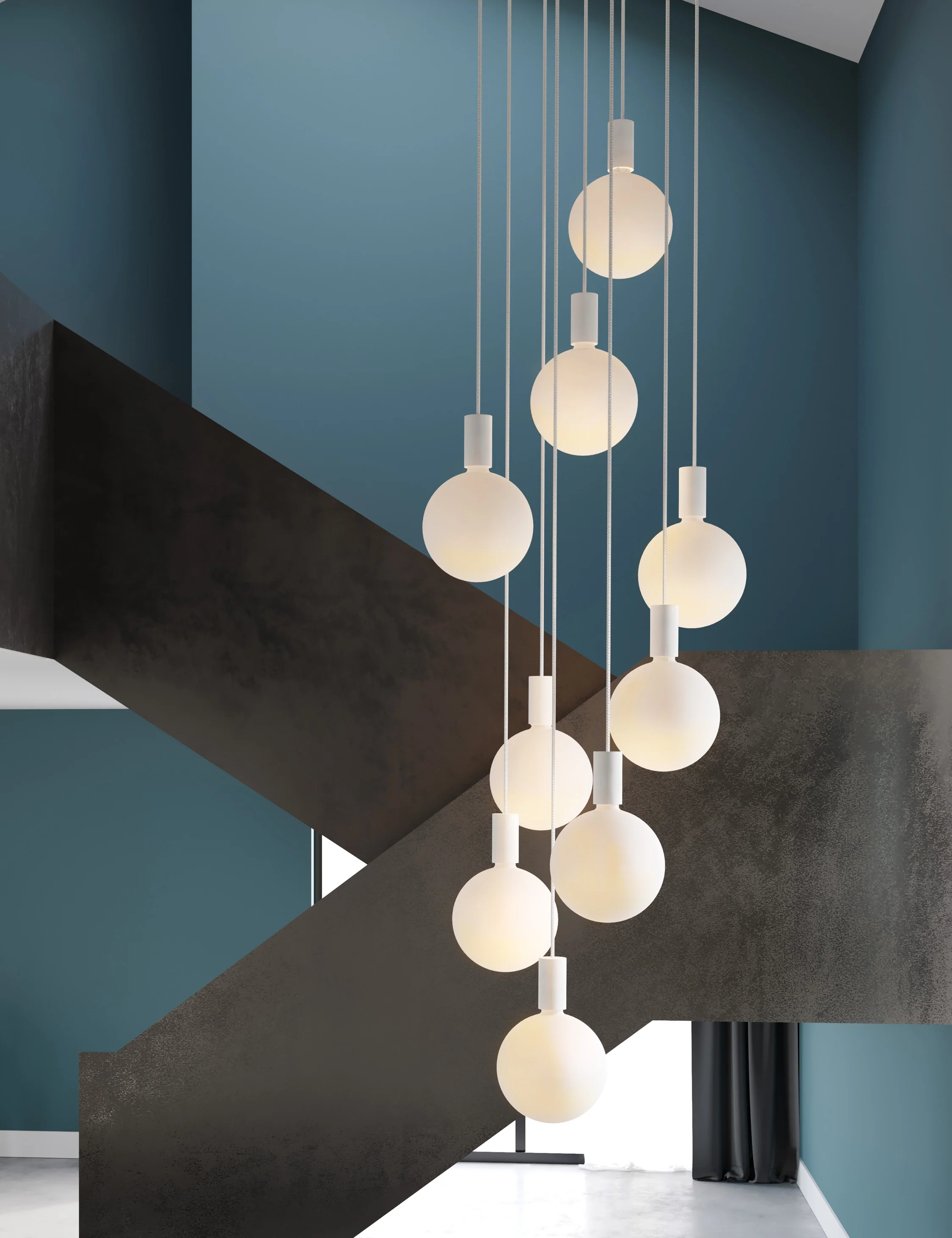 Alumina 9-Light Pendant Light by Tala - Image 2