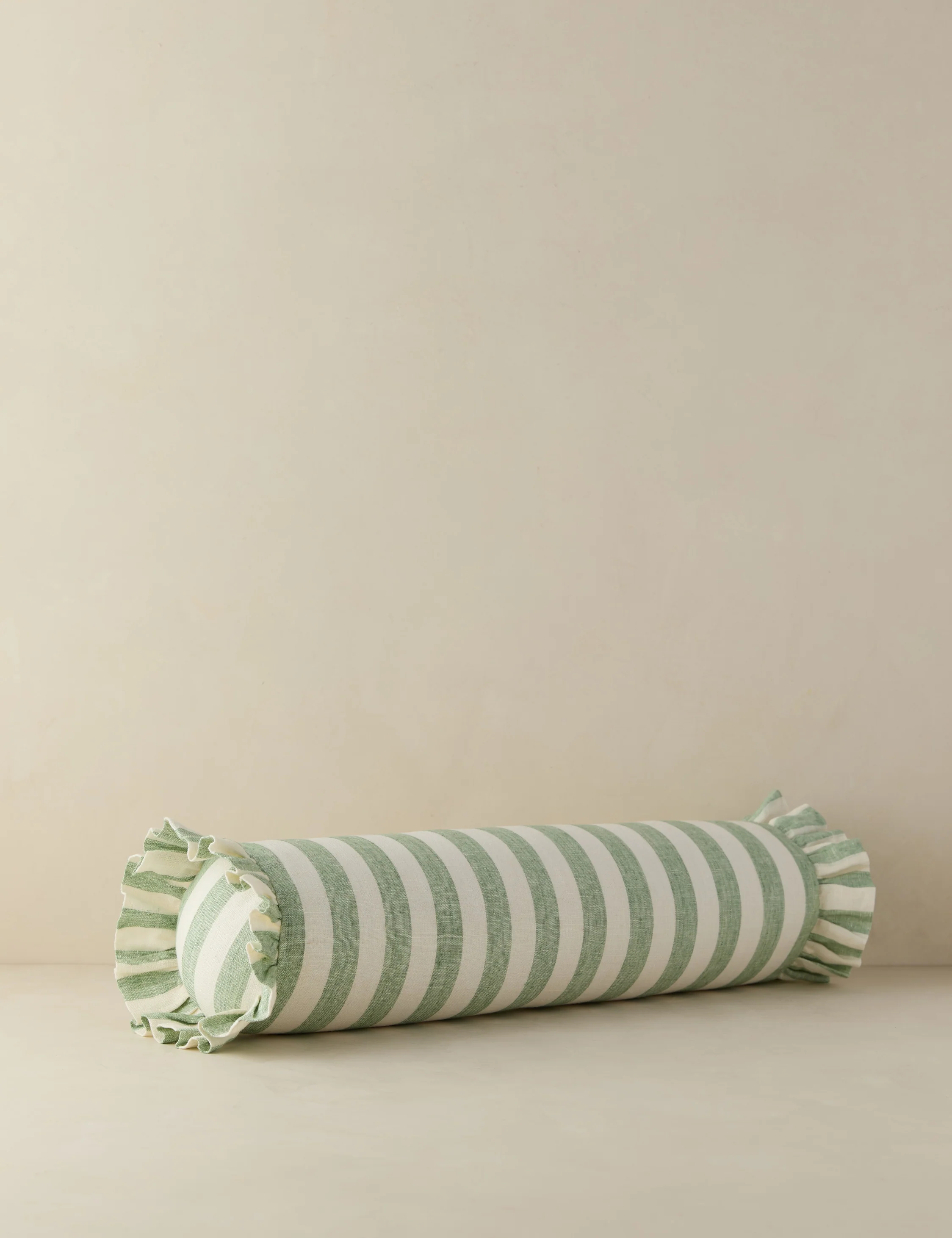 Amaroso Linen Ruffle Bolster Pillow - Image 20