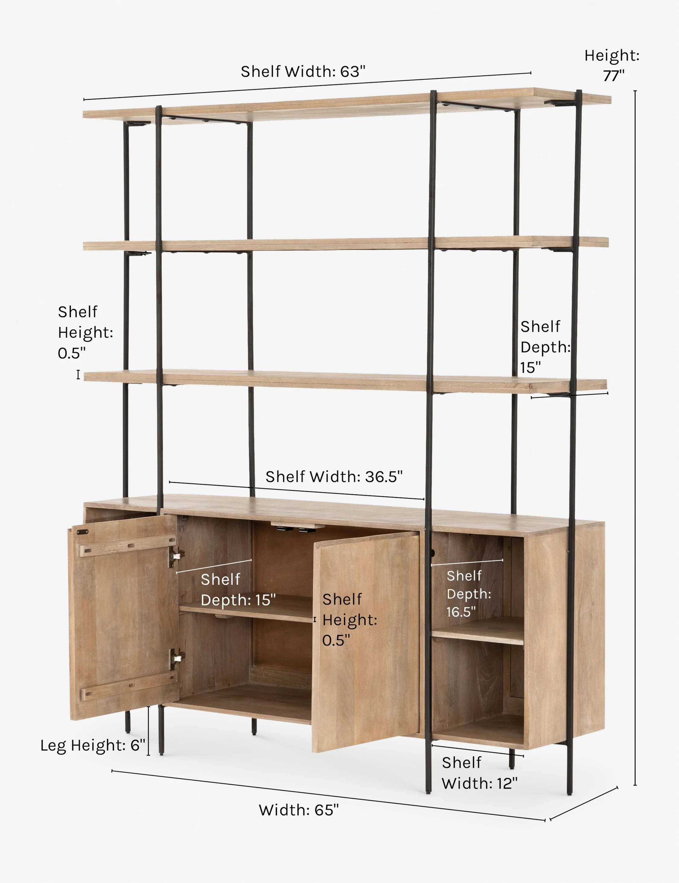 Aneko Sideboard and Hutch - Image 7