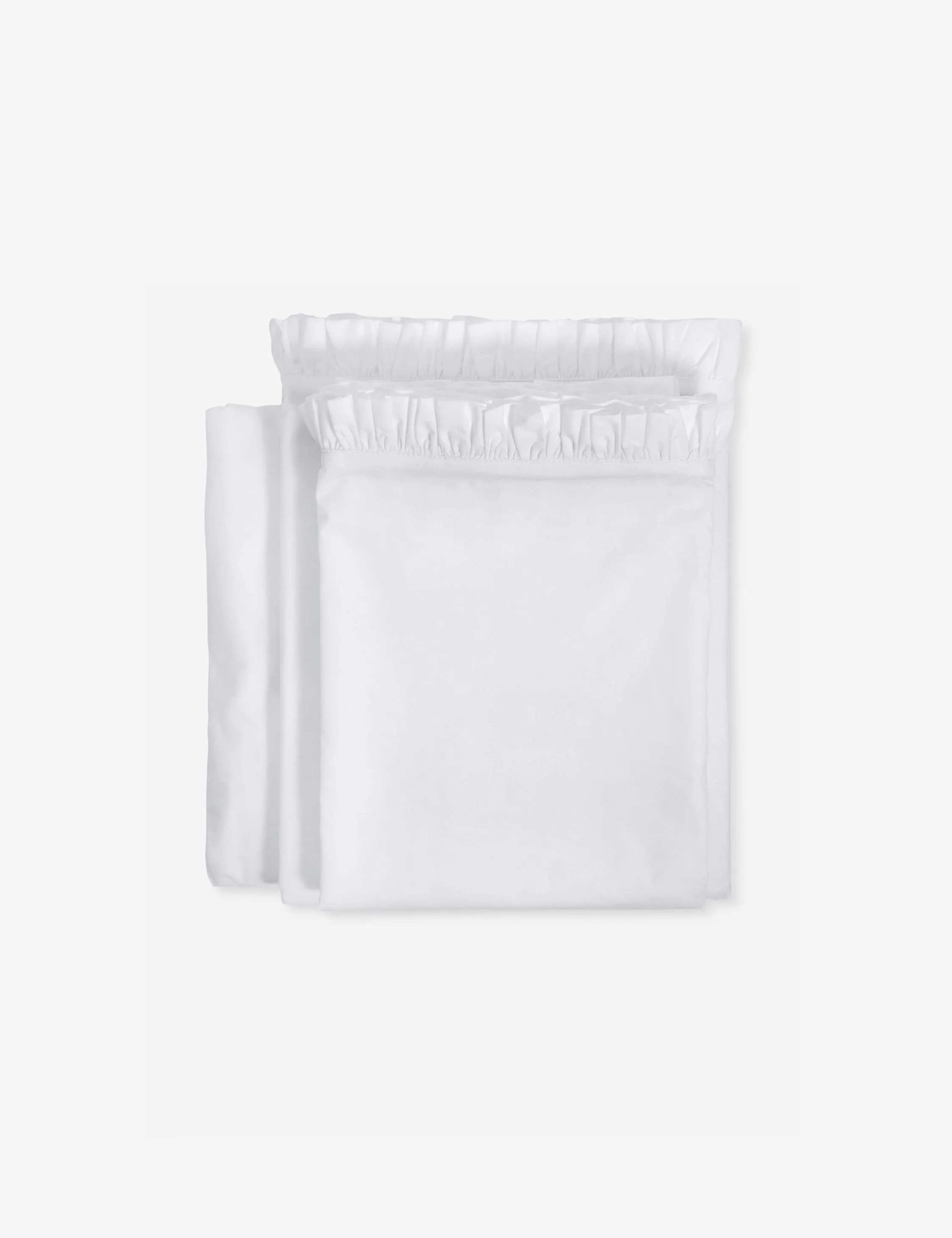 Audrey Ruffle Cotton Percale Sheet Set by Pom Pom at Home - Image 2