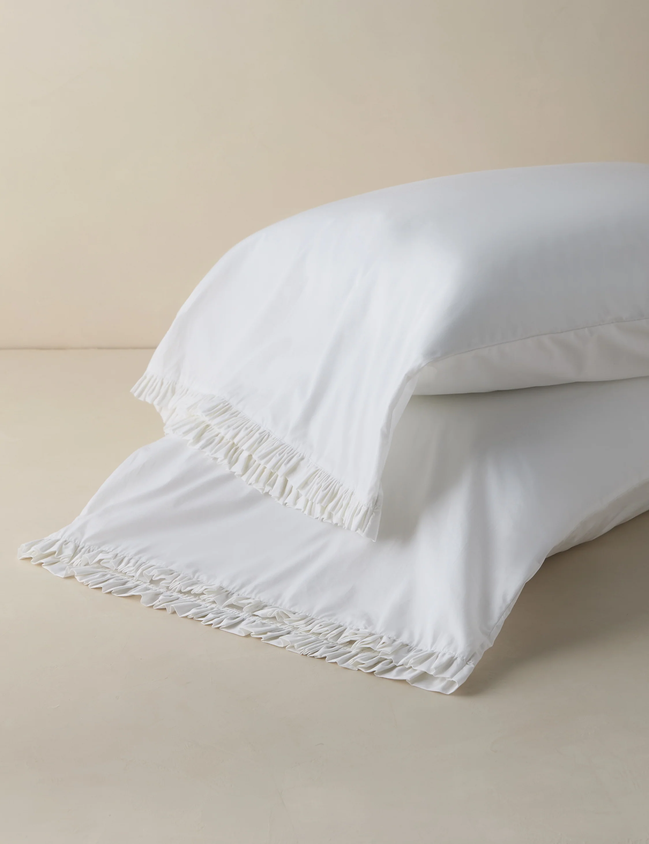 Audrey Ruffle Cotton Percale Sheet Set by Pom Pom at Home - Image 5