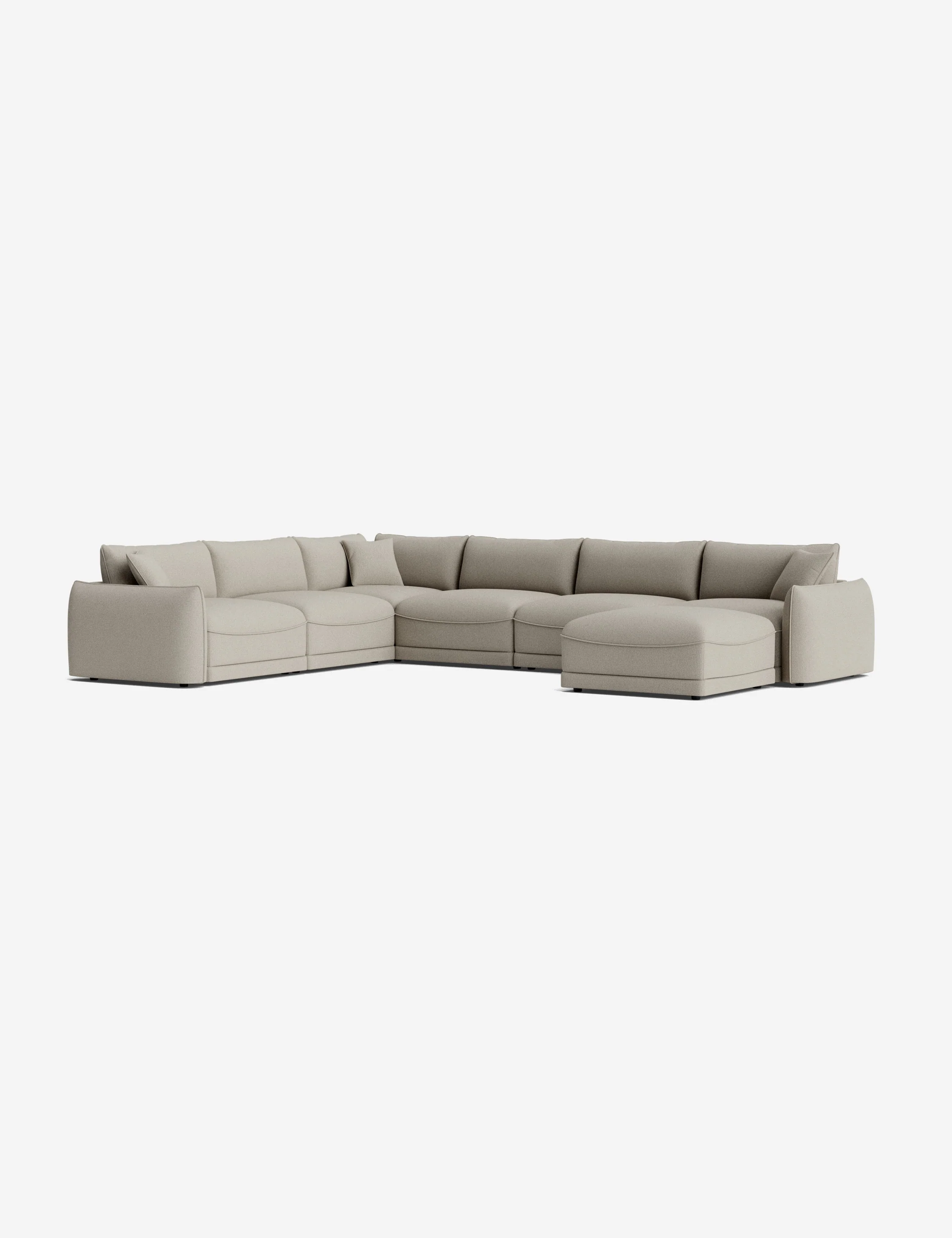 Balmer Modular Corner Sectional Sofa With Ottoman - Image 13