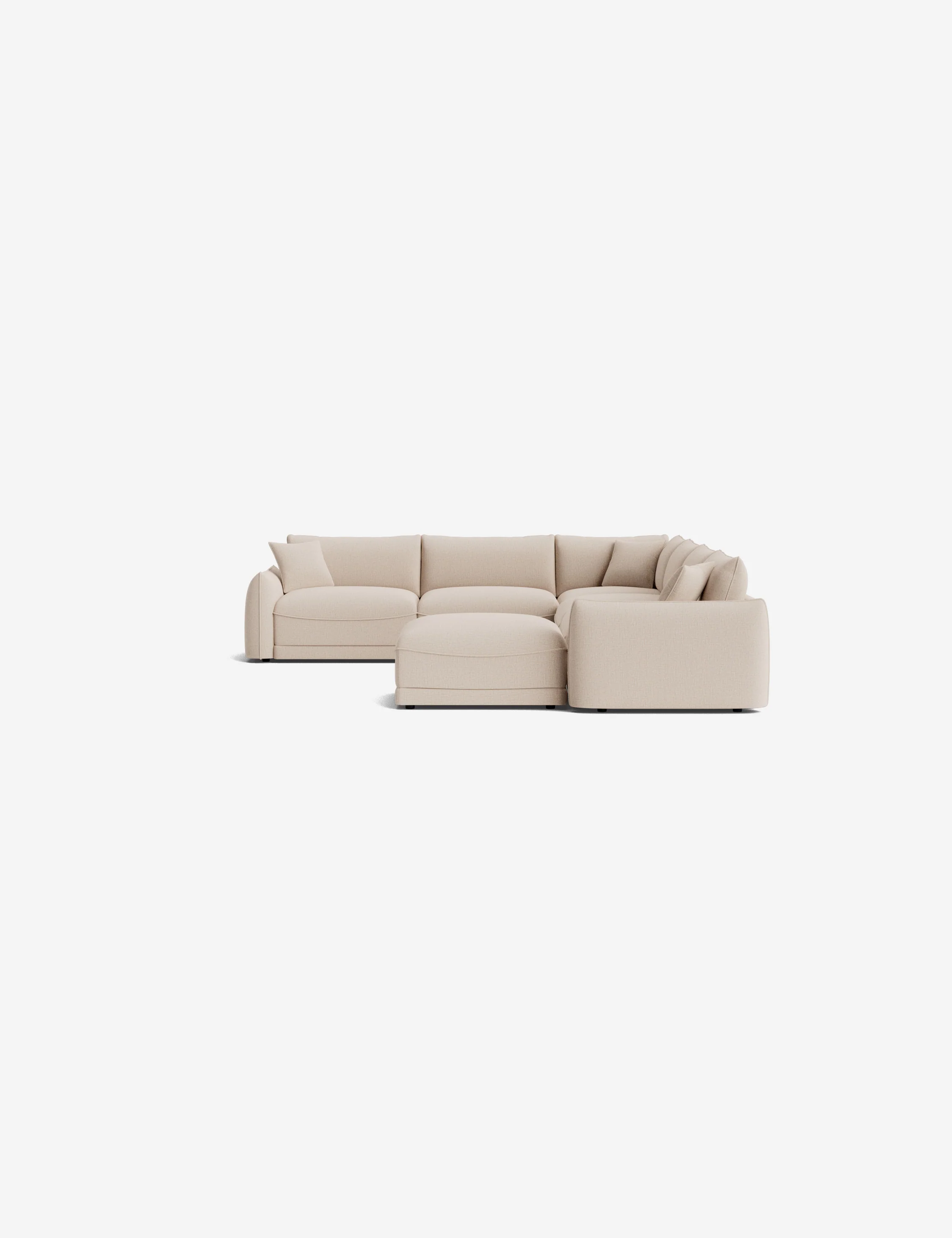 Balmer Modular Corner Sectional Sofa With Ottoman - Image 19