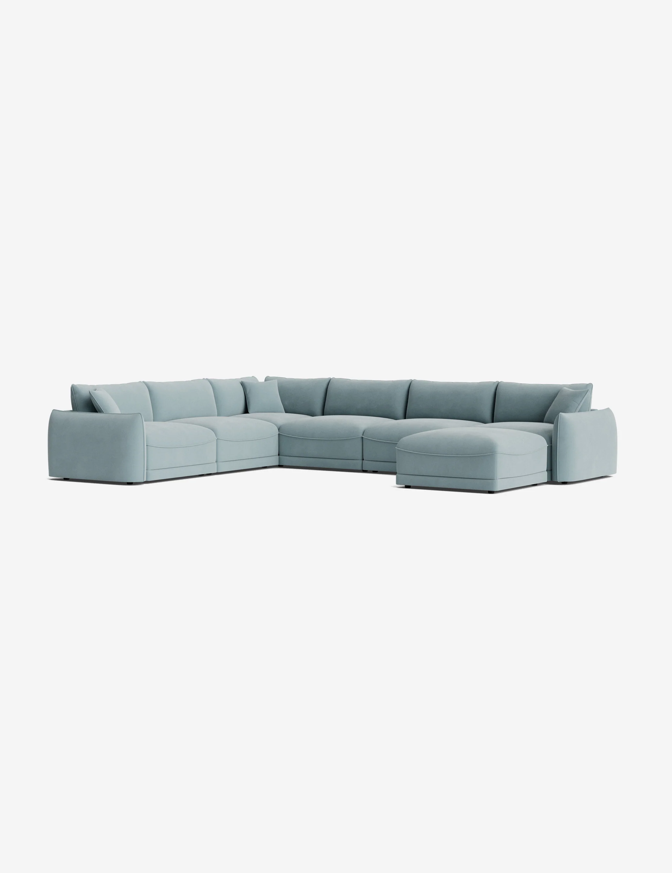 Balmer Modular Corner Sectional Sofa With Ottoman - Image 9