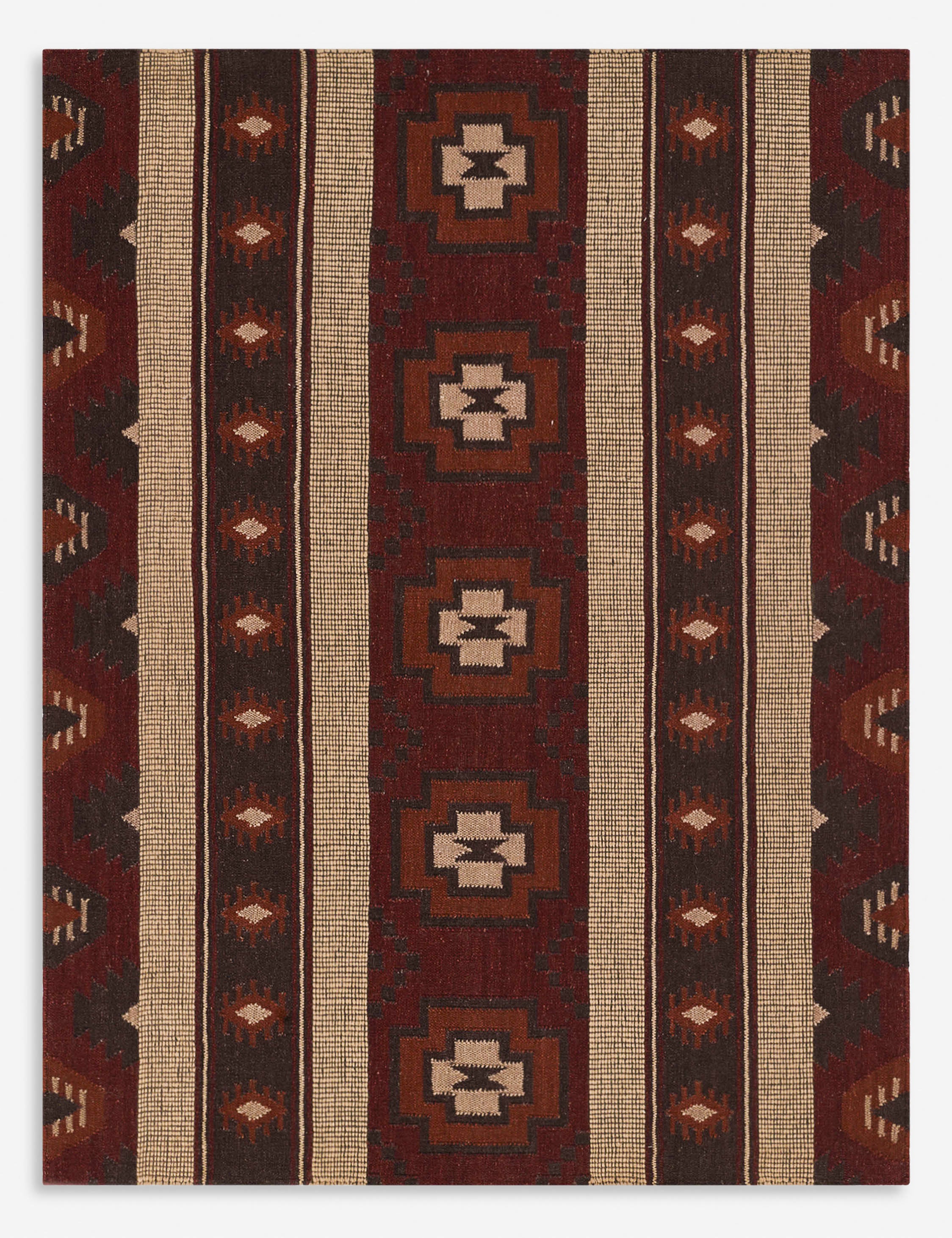 Batten Flatweave Wool Rug - Image 2