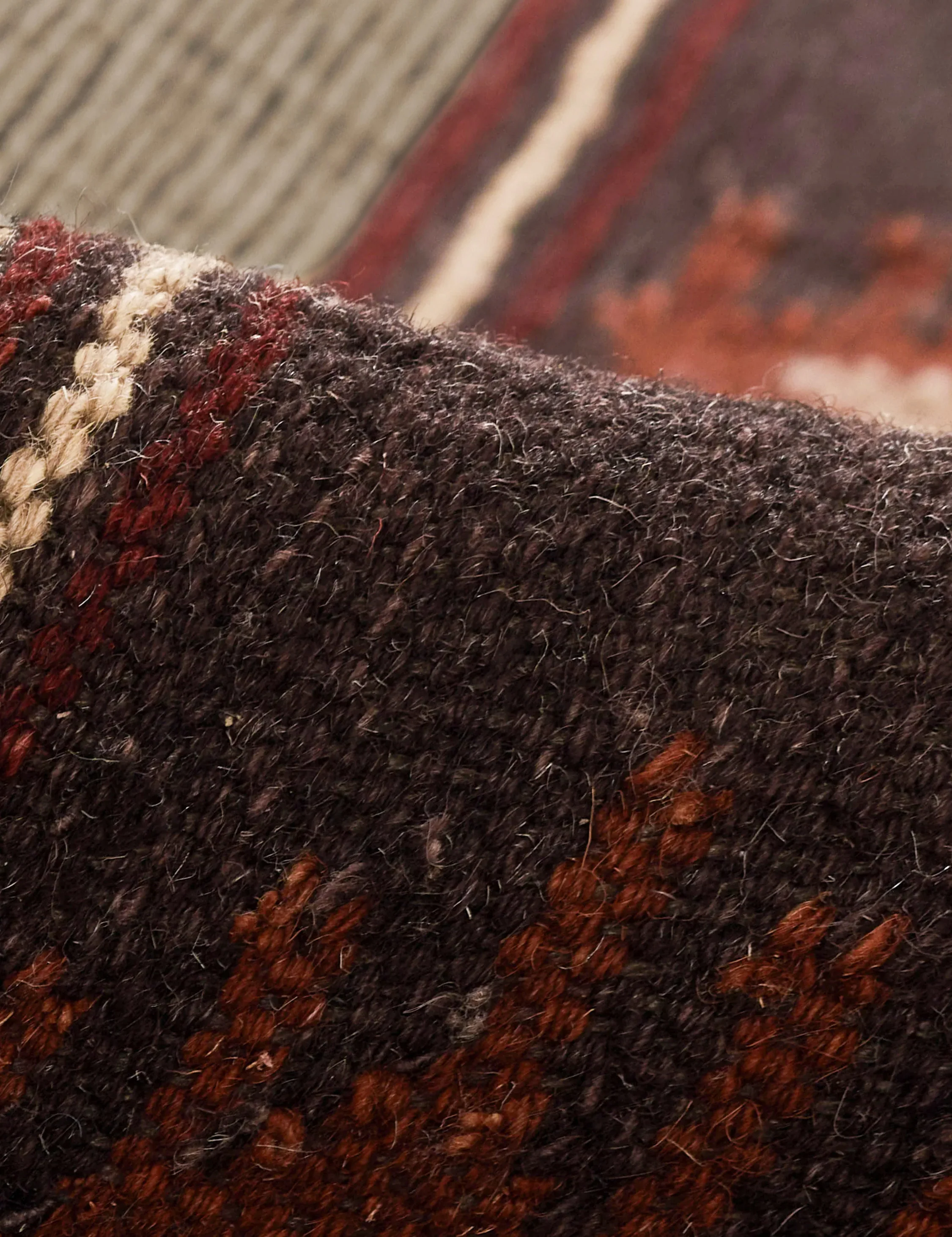 Batten Flatweave Wool Rug - Image 6
