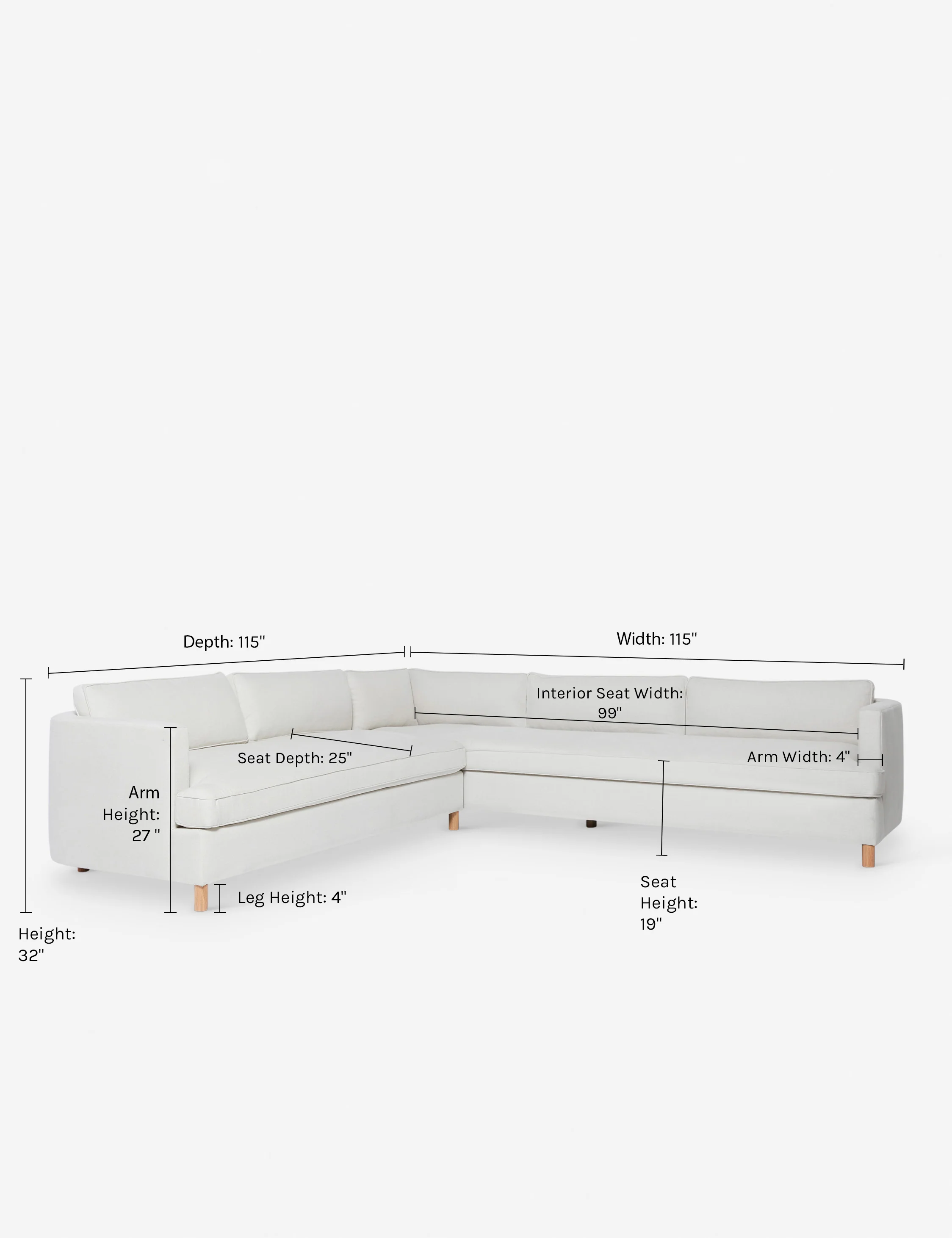 Belmont Corner Sectional Sofa by Ginny Macdonald - Image 28