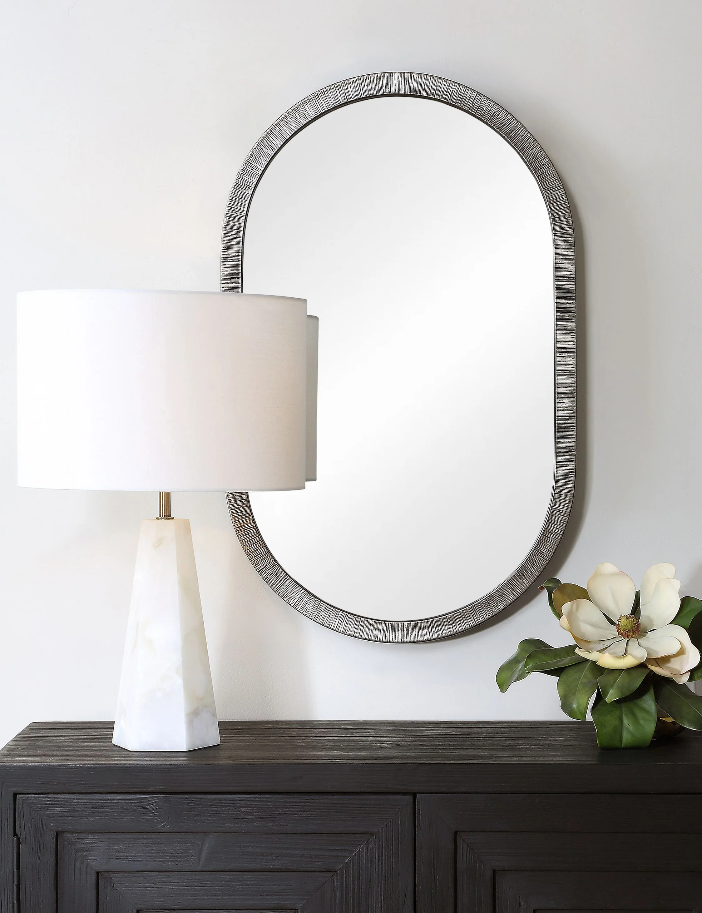Benga Oval Mirror