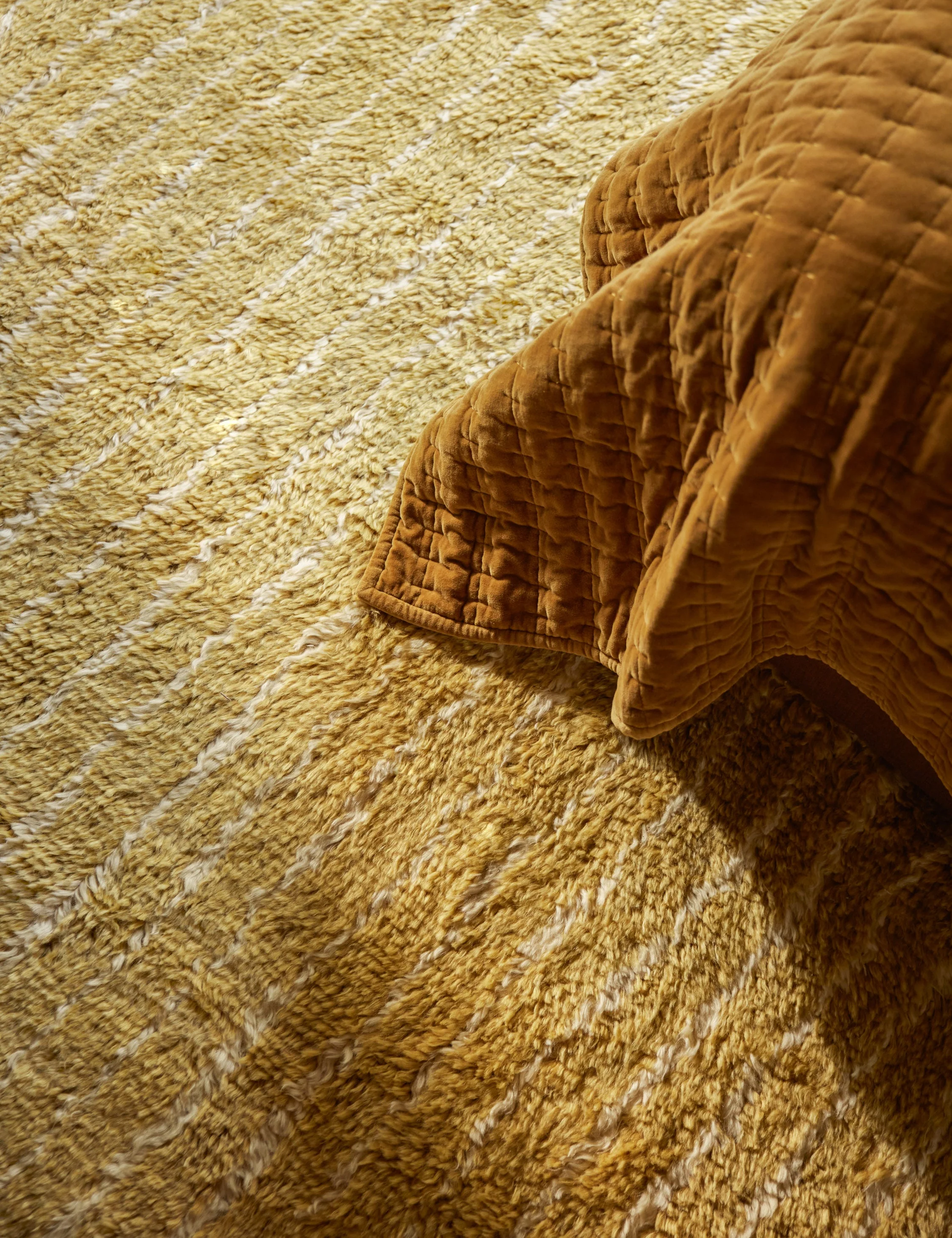 Bhari Hand-Knotted Wool Shag Rug Swatch - Image 2