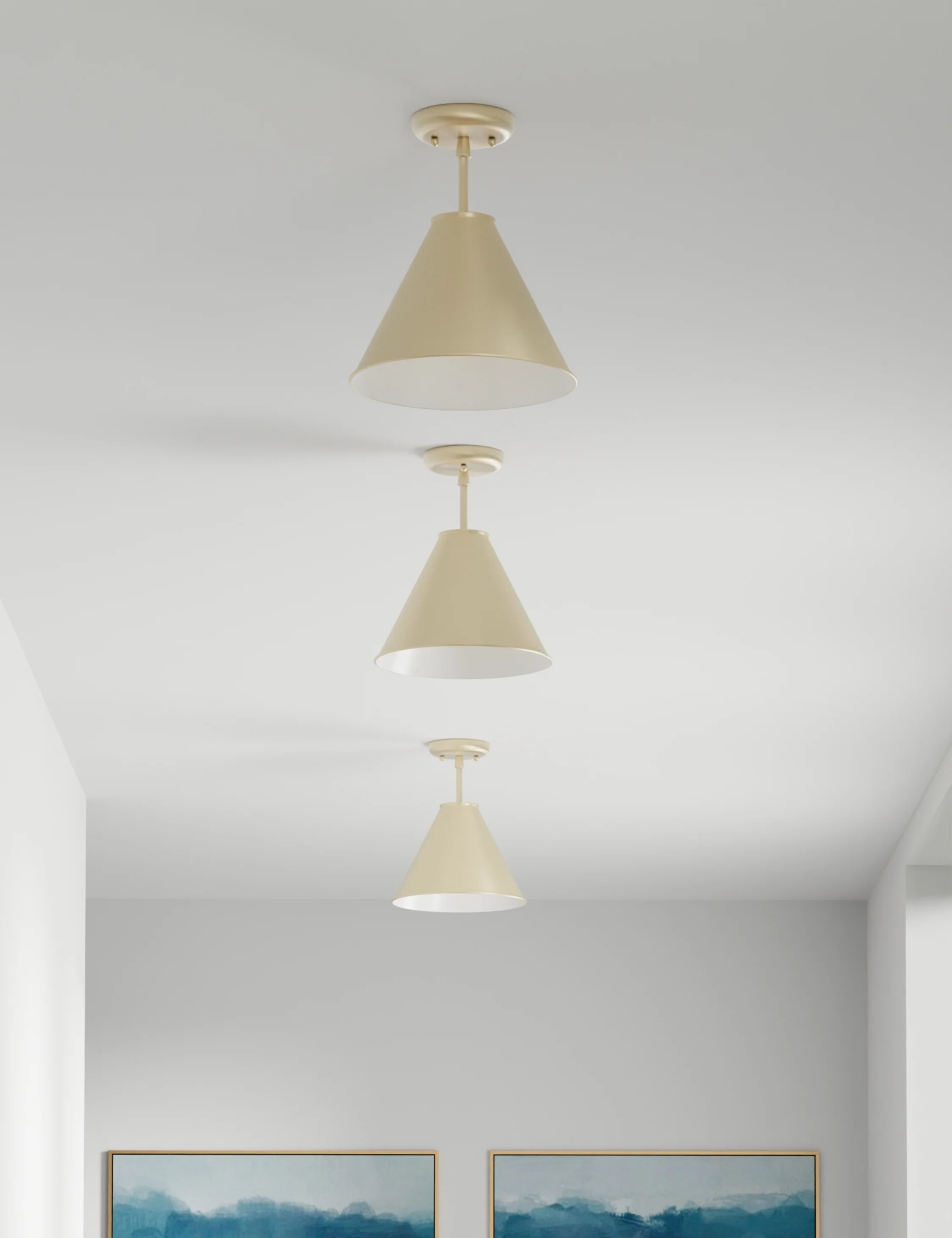 Cannon Semi-Flush Mount Light - Image 2