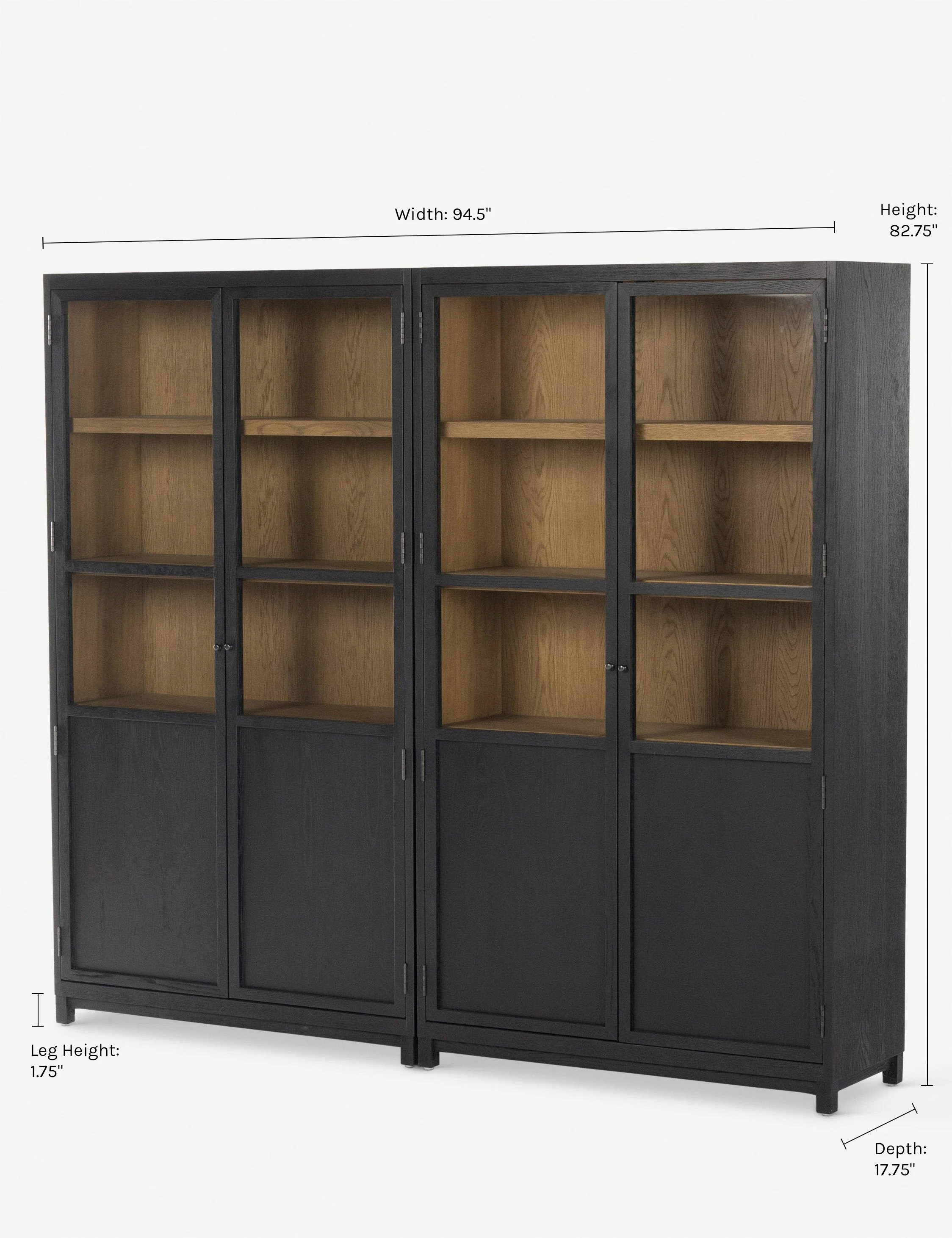 Carly Double Curio Cabinet - Image 7