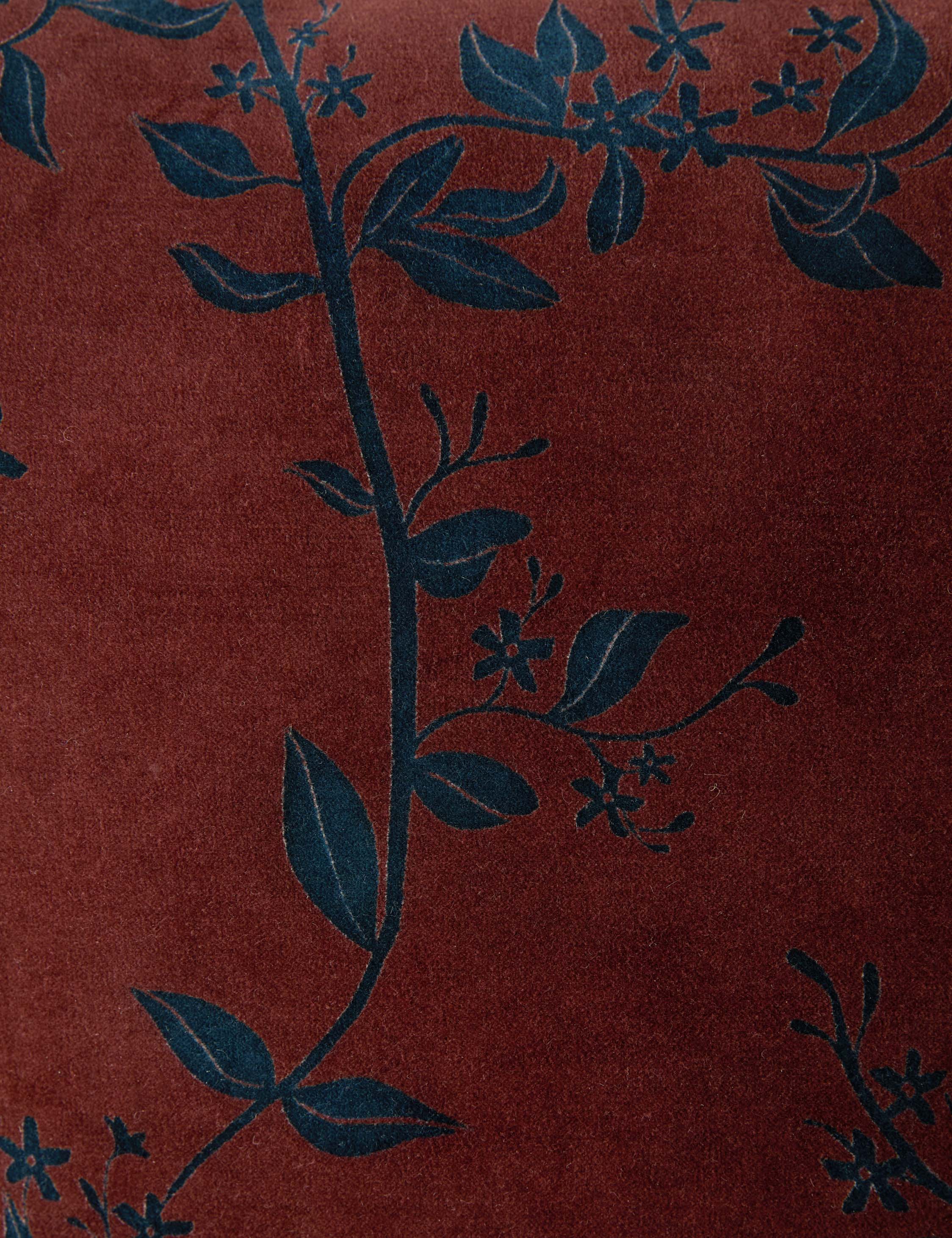 Carmine Velvet Bolster Pillow - Image 7