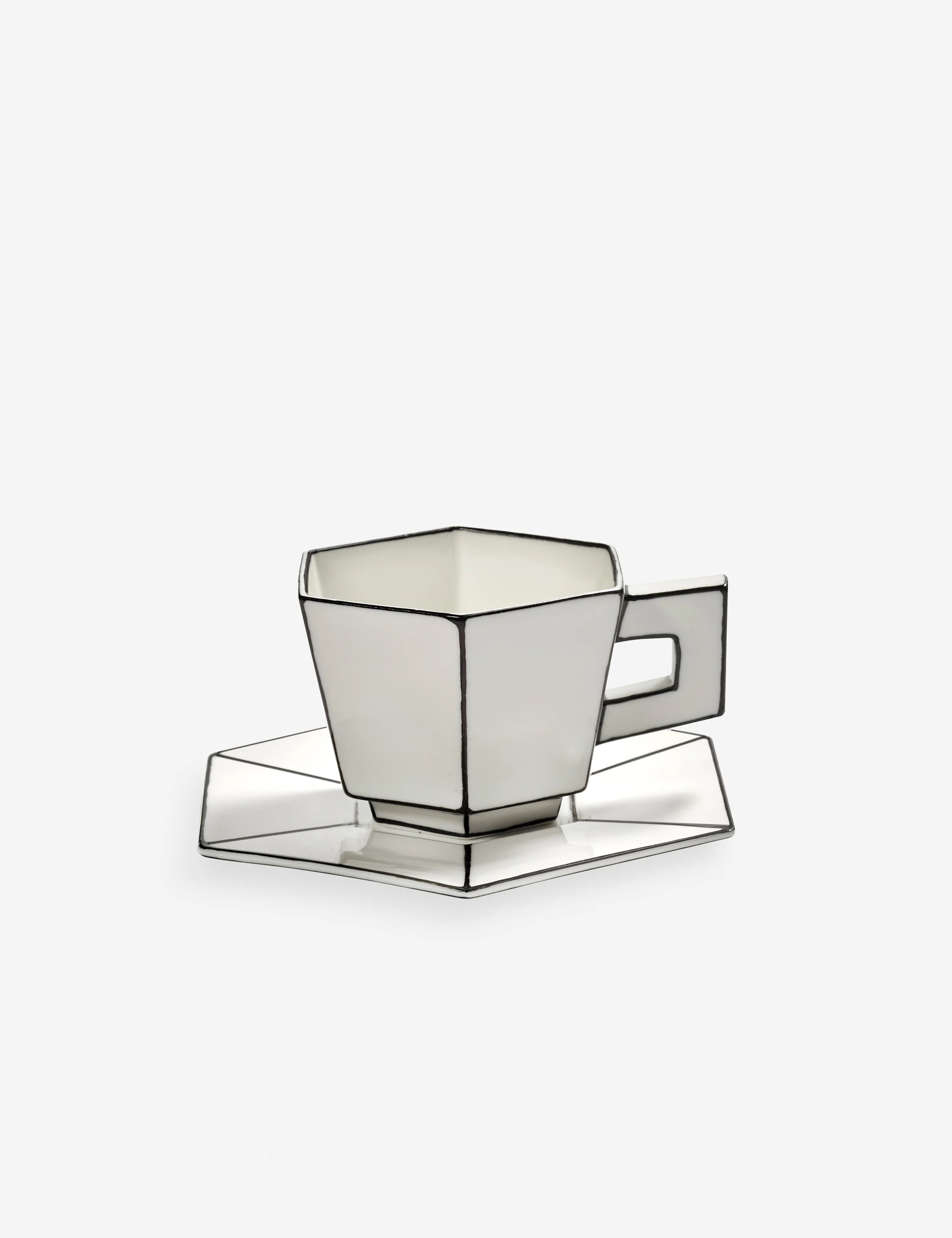 Carte Blanche Cappuccino Cup and Saucer by Annebet Philips x Serax - Image 2