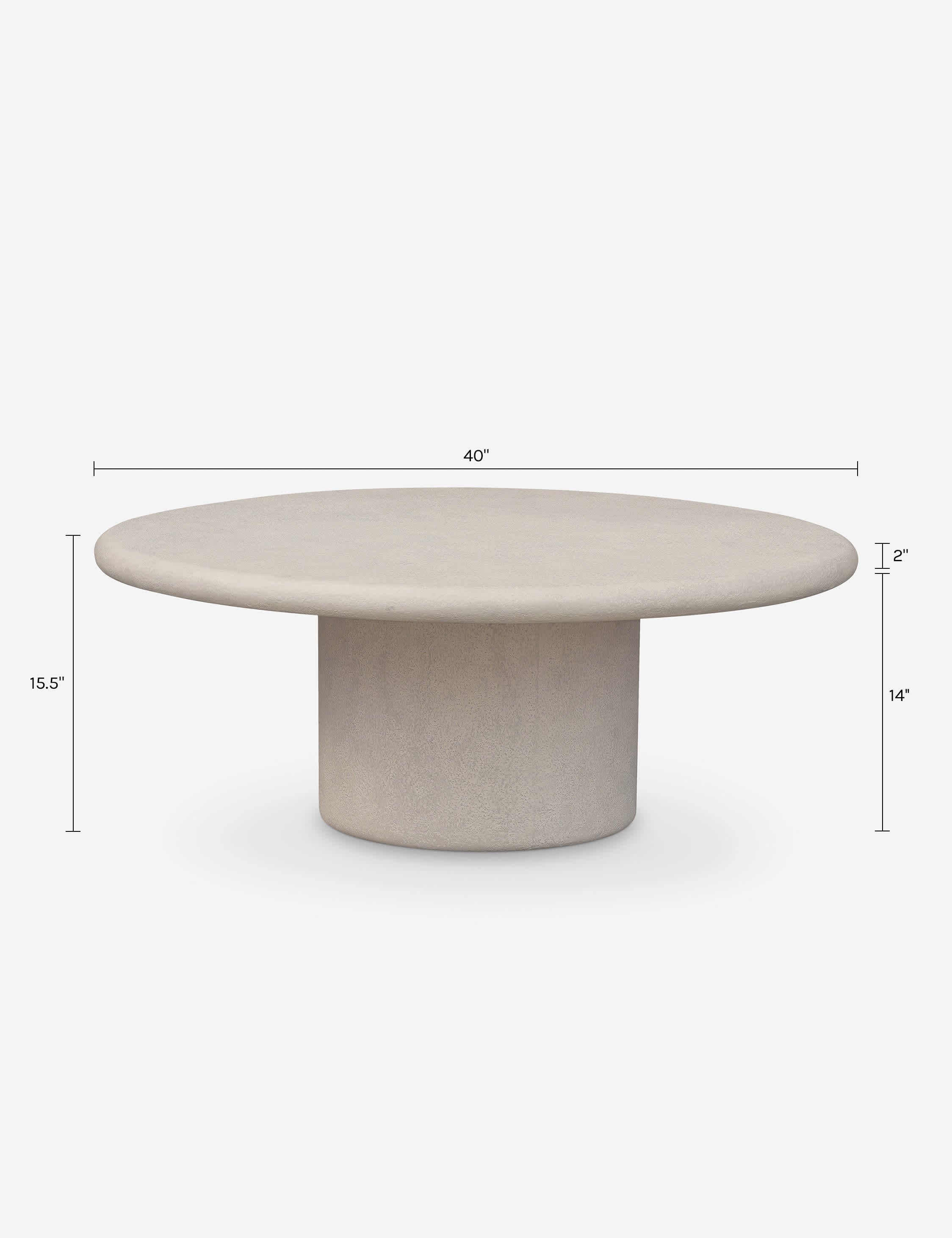 Charmaine Indoor / Outdoor Round Coffee Table - Image 11