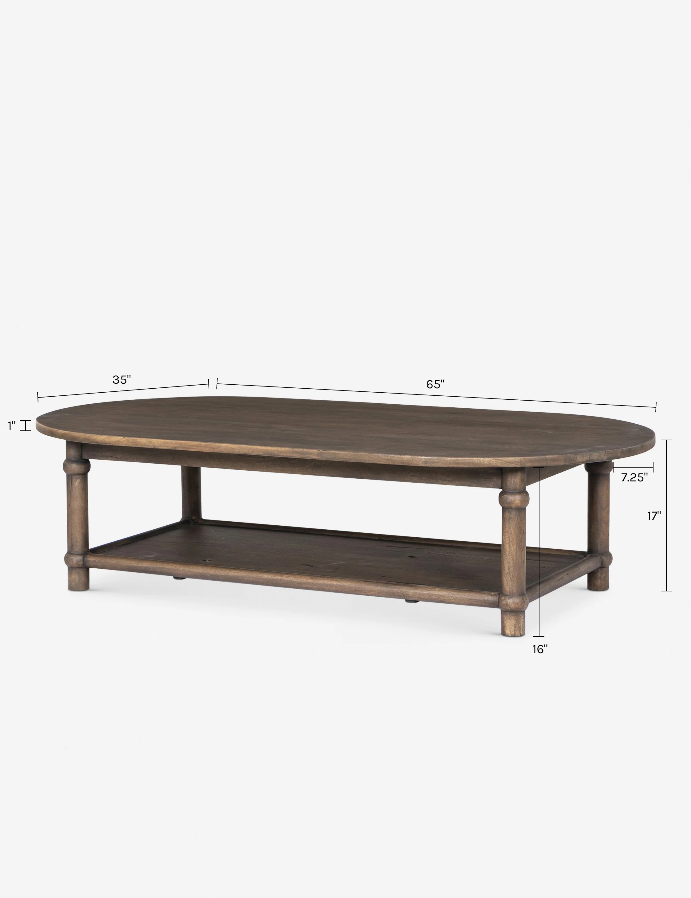Charnes Oval Coffee Table by Amber Lewis x Four Hands - Image 6
