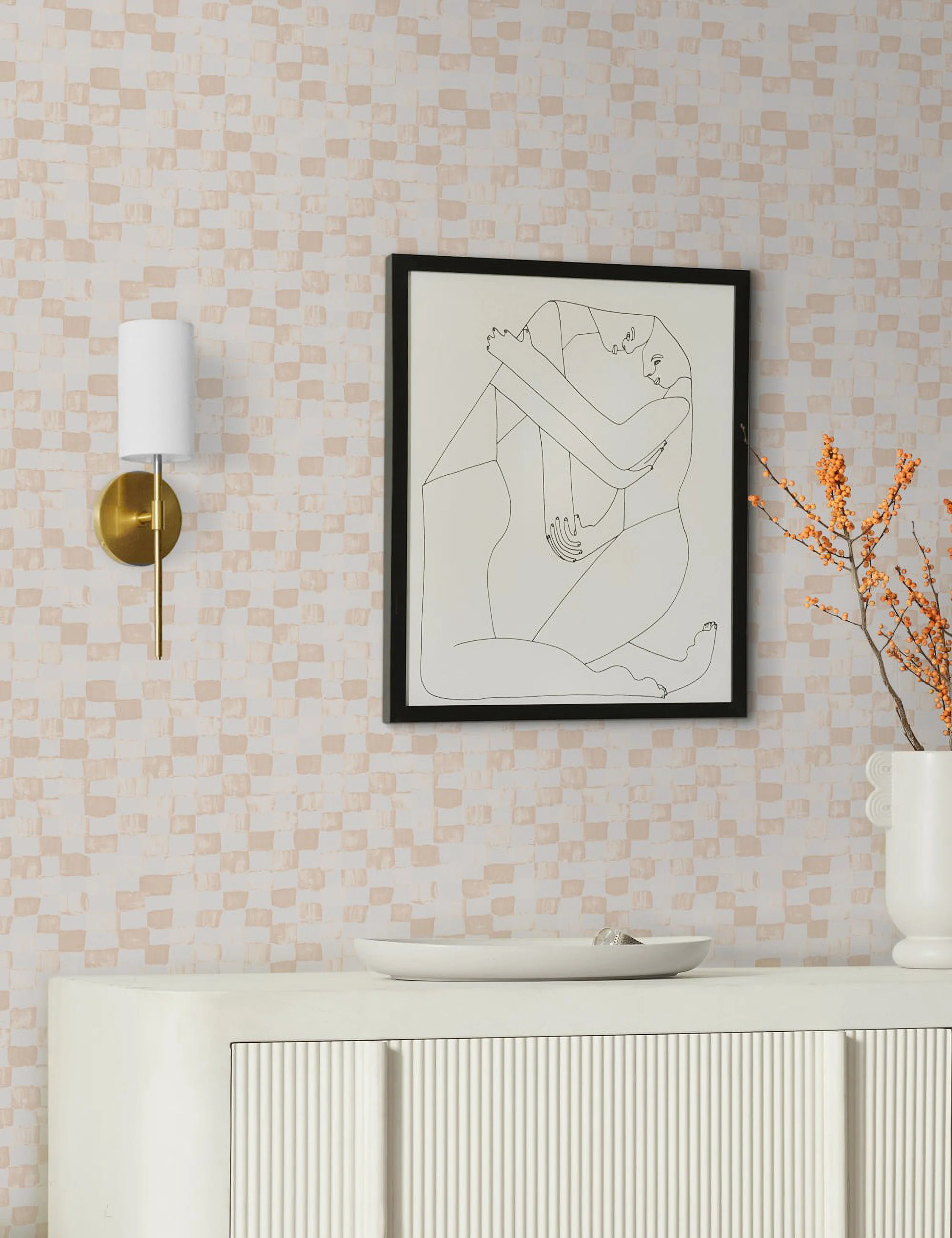 Checkerboard Wallpaper by Sarah Sherman Samuel - Image 5