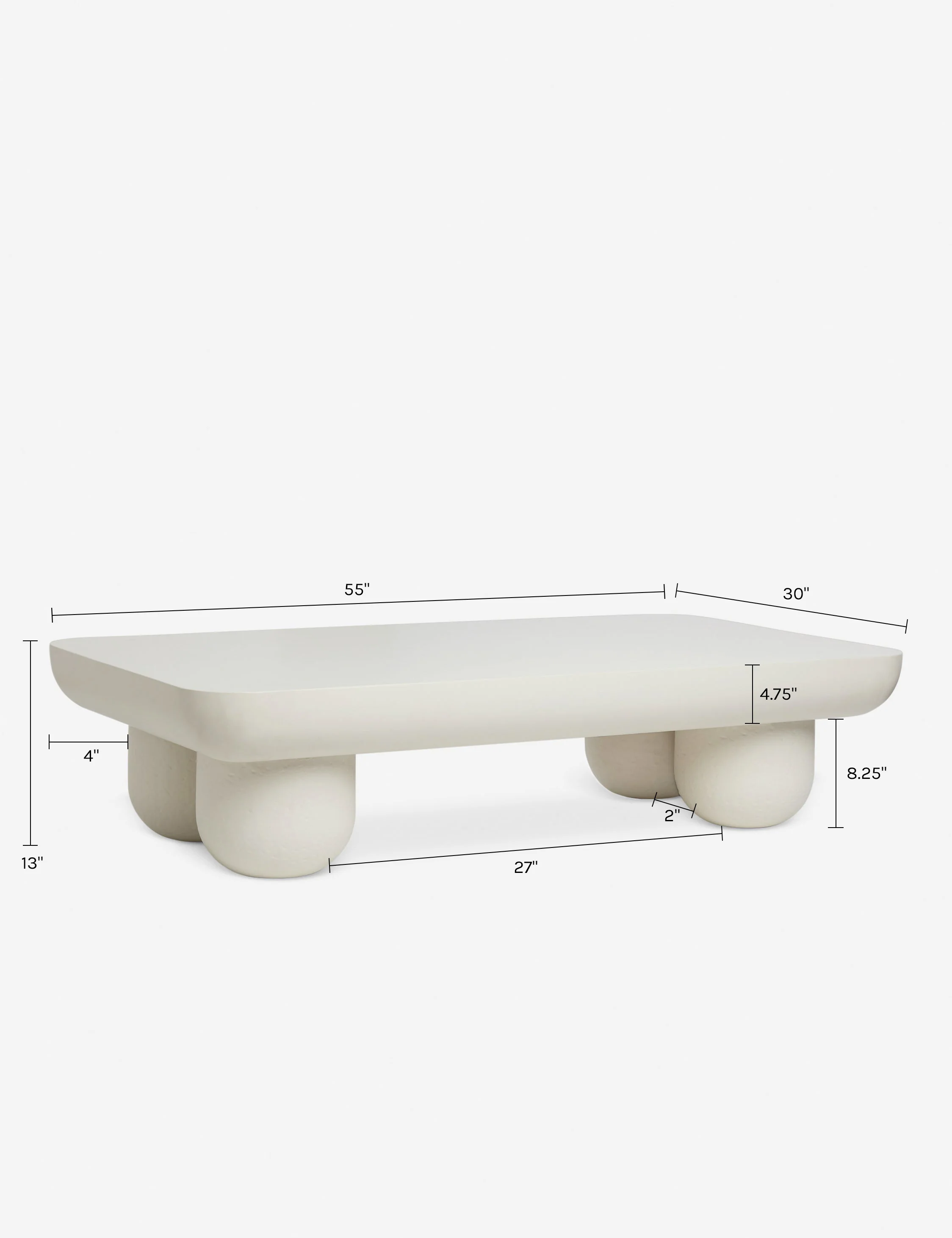 Clouded Rectangle Coffee Table by Sarah Sherman Samuel - Image 9
