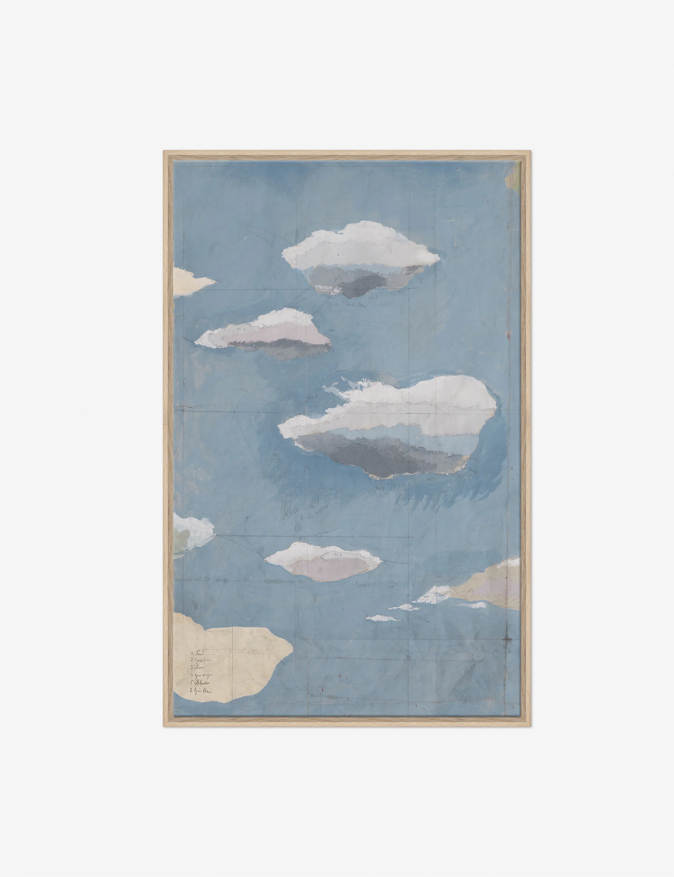 Cloudscape Triptych Print by Paule Marrot - Image 3