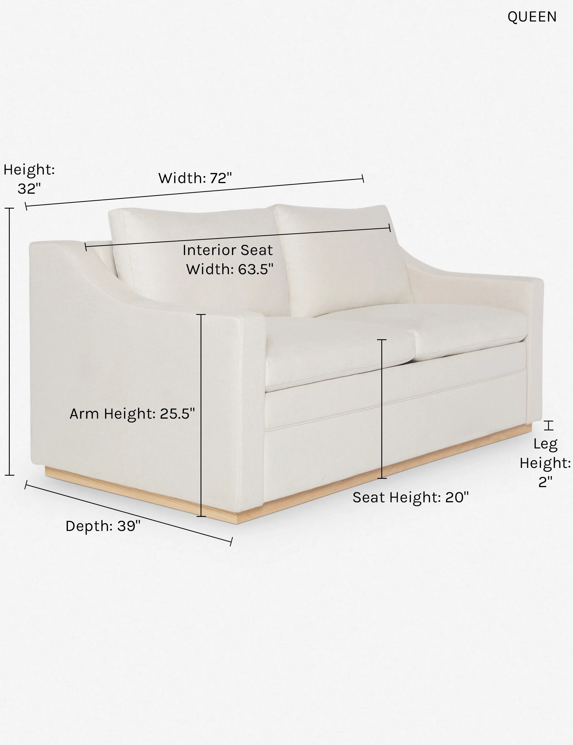 Coniston Sleeper Sofa by Ginny Macdonald - Image 35