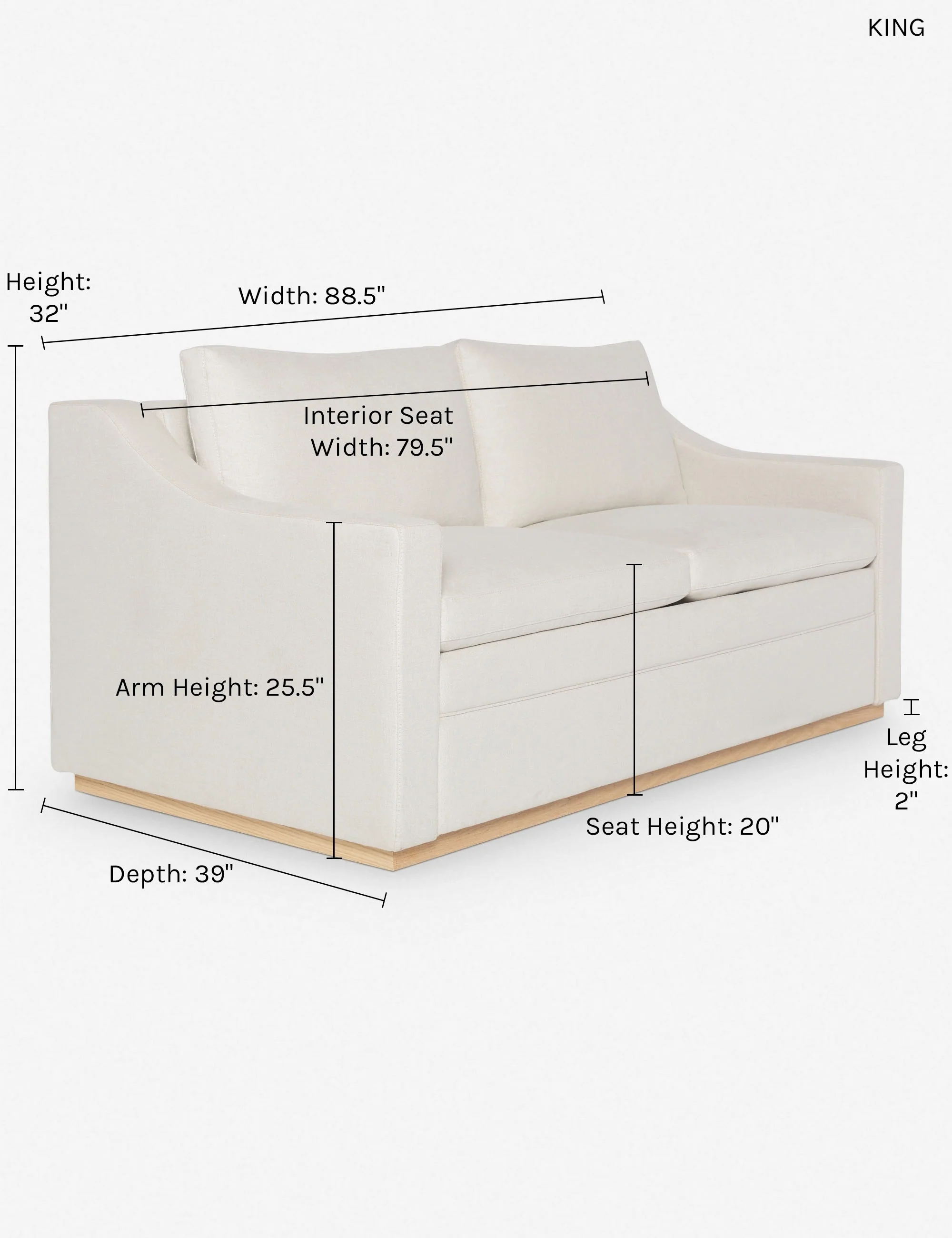 Coniston Sleeper Sofa by Ginny Macdonald - Image 36