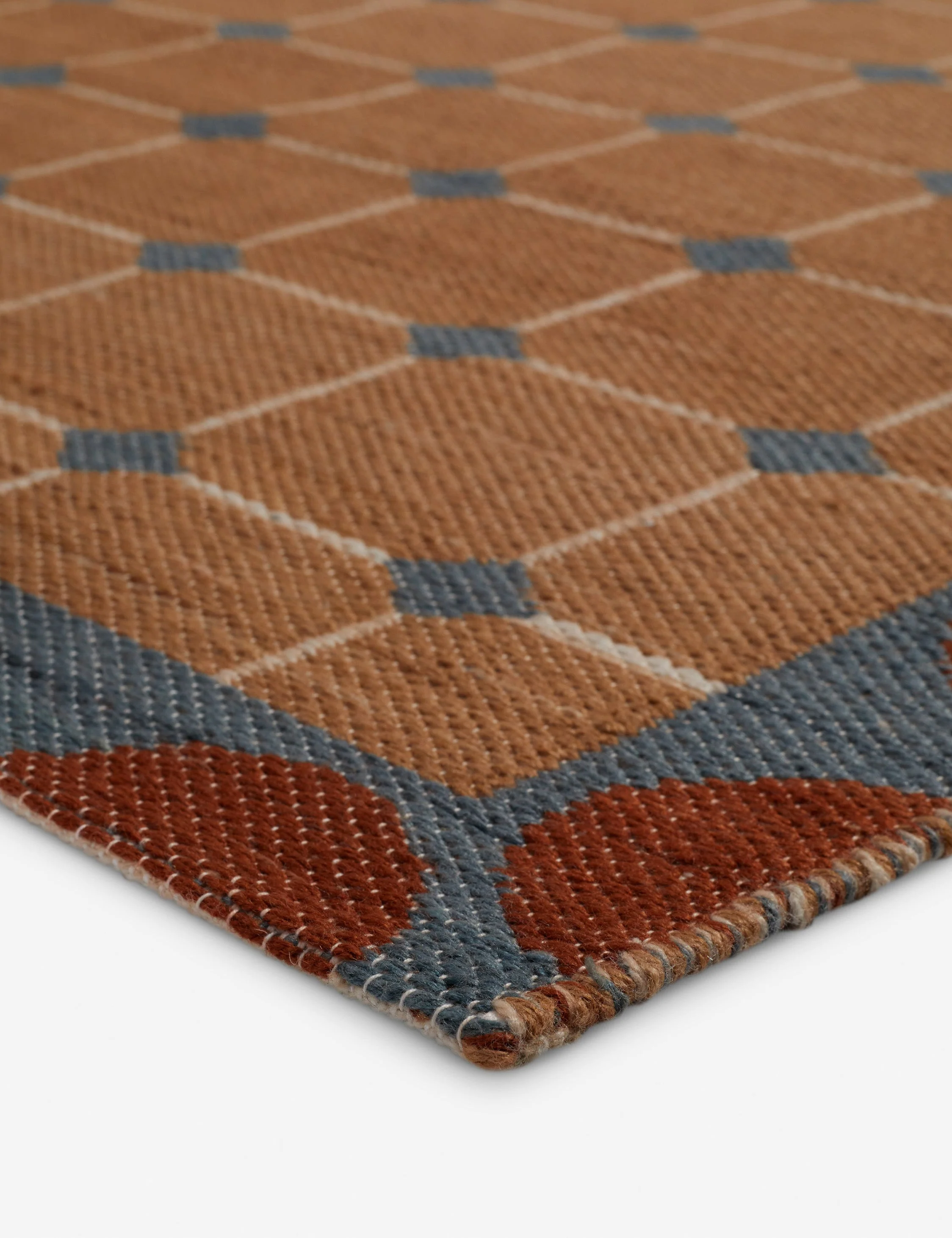 Crawford Indoor / Outdoor Rug Swatch, Cobalt