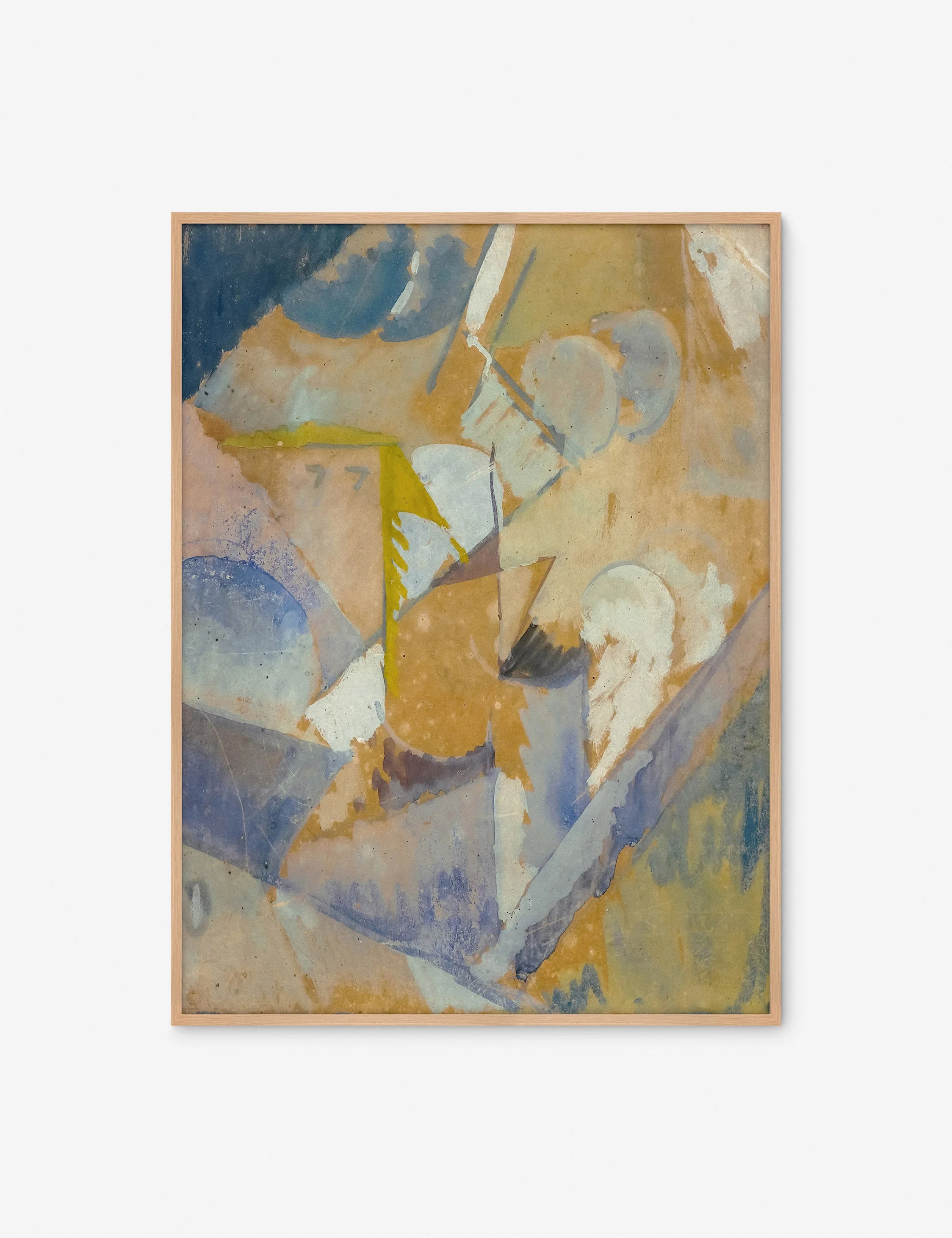 Cubist Blue Wall Art - Image 3