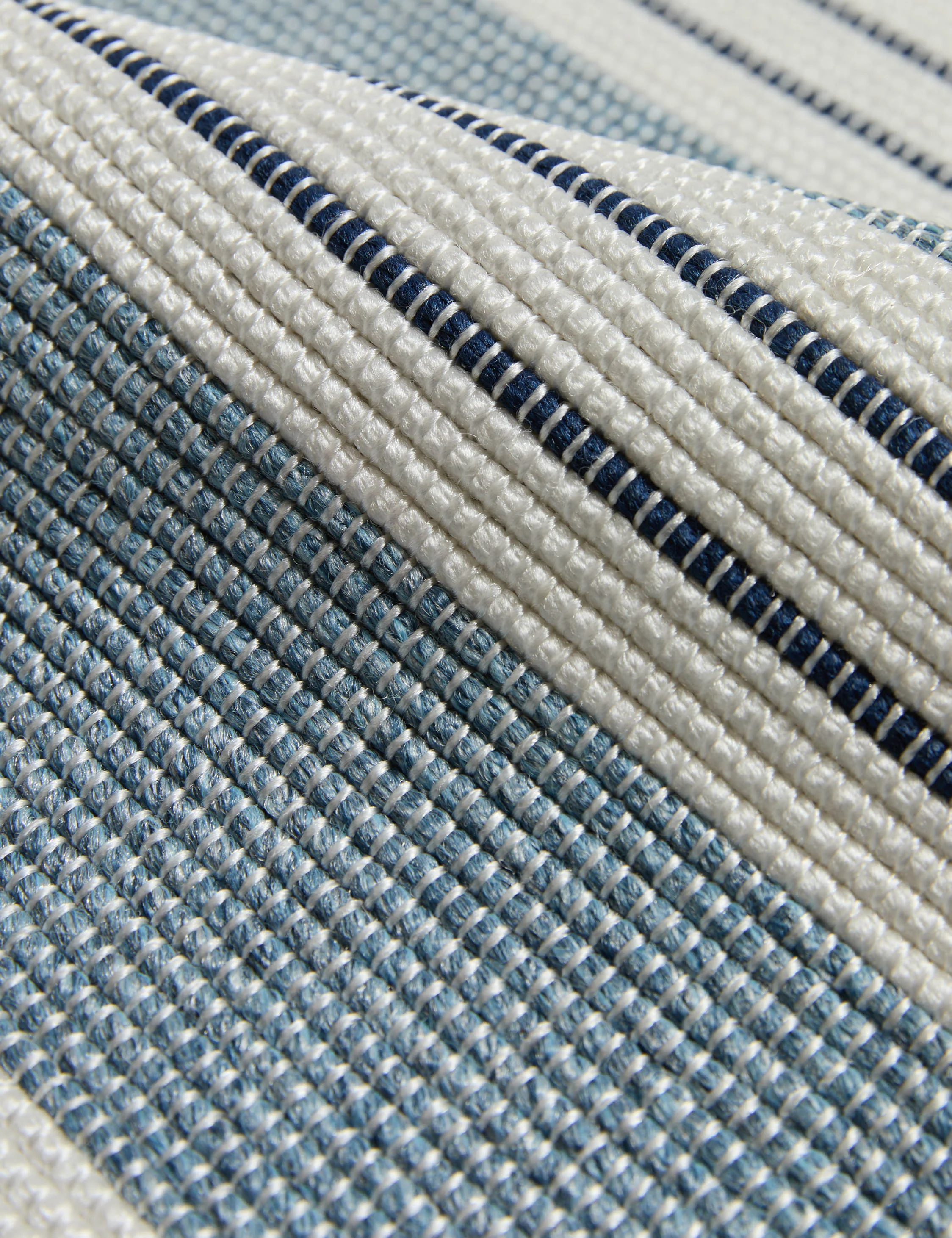 Custom Minetta Hand-Loomed Indoor / Outdoor Rug, Lapis - Image 3