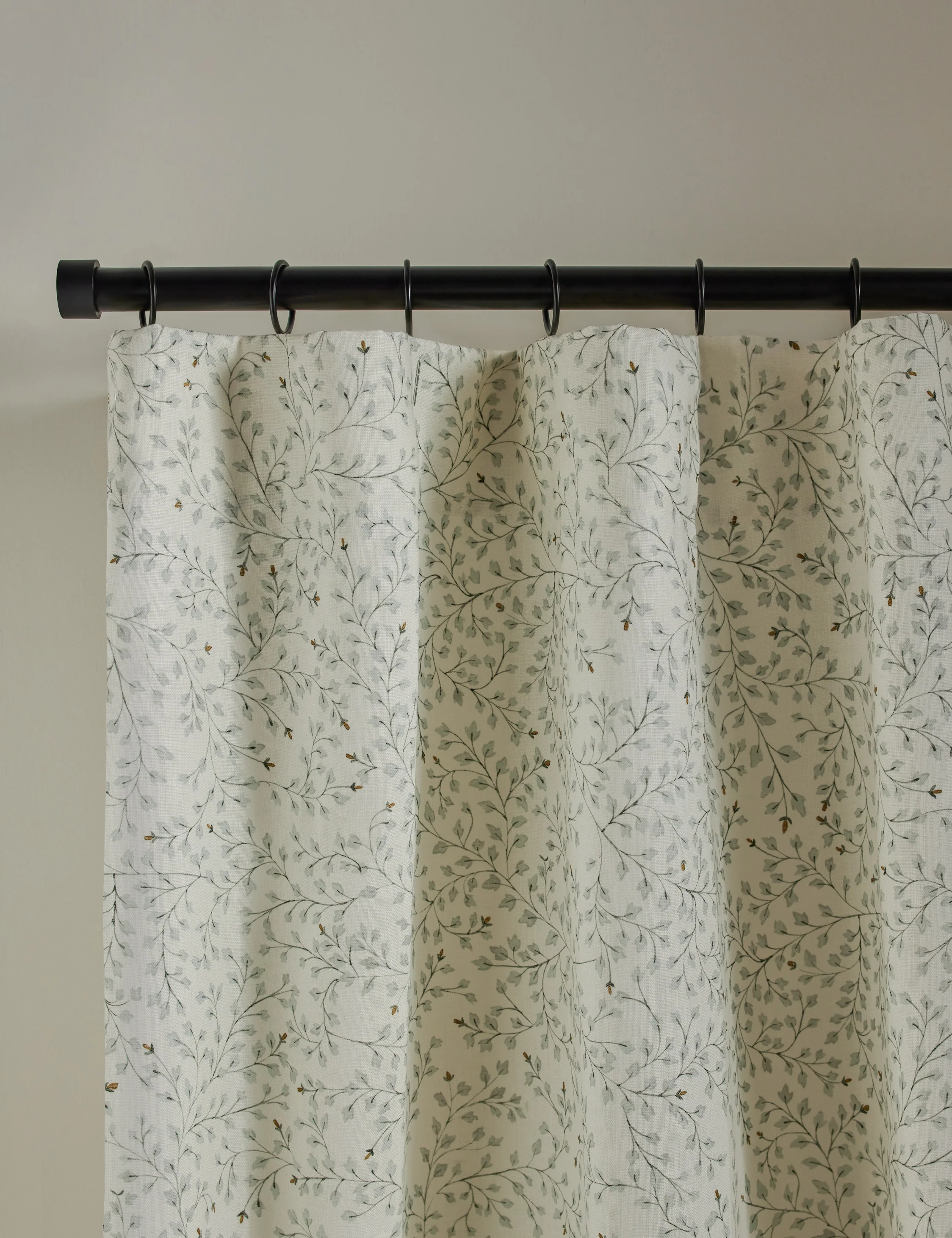 Dainty Leaves Linen Curtain Panel by Rylee + Cru - Image 3