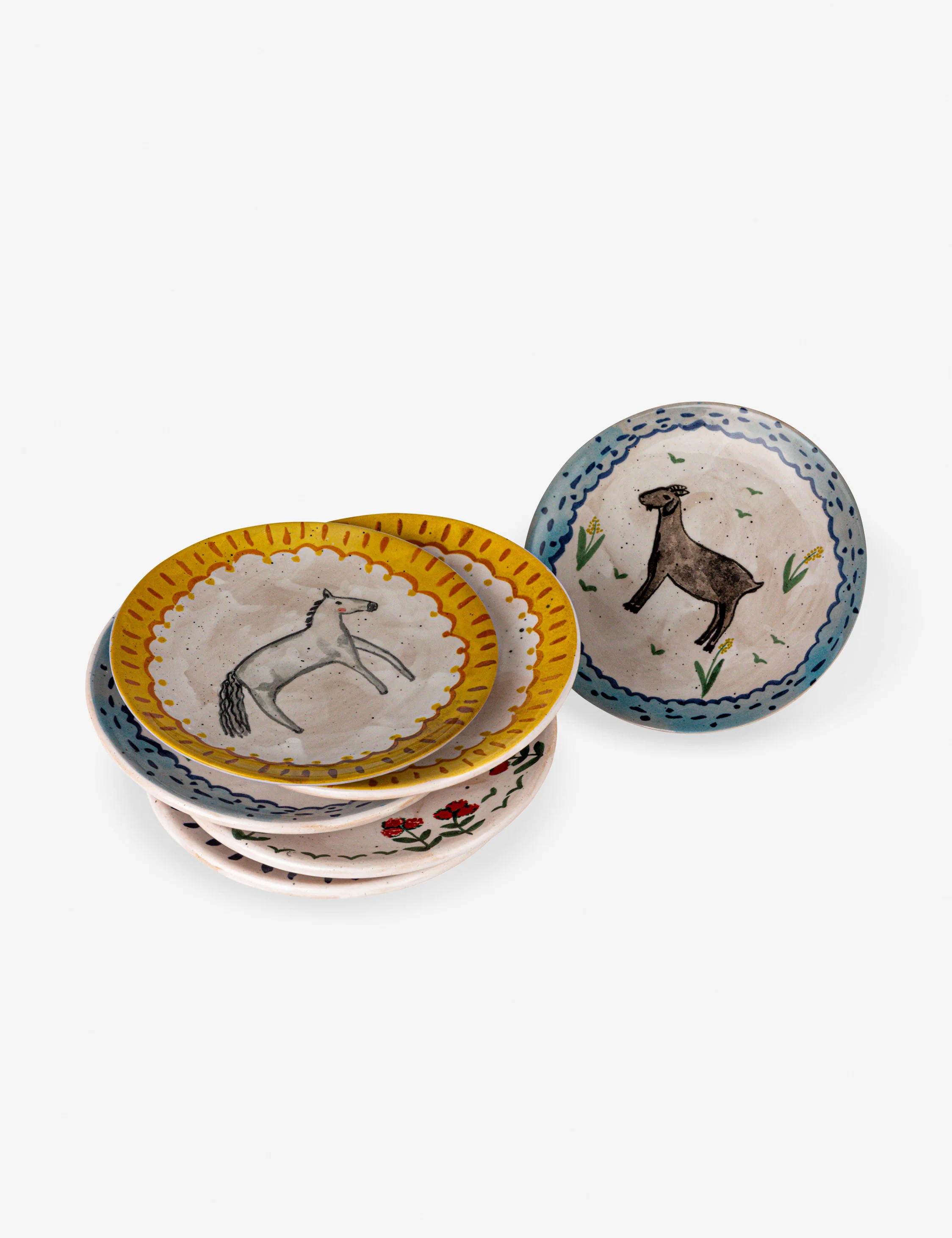 Dalary Hand-Painted Plates (Set of 4) - Image 7