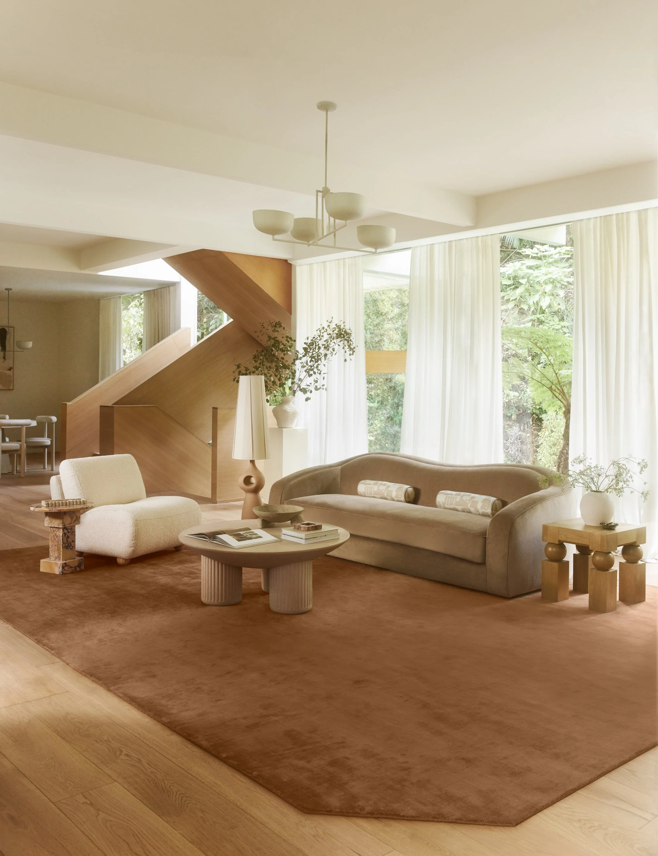 Damara Hand-Loomed Rug Swatch, Rose - Image 3