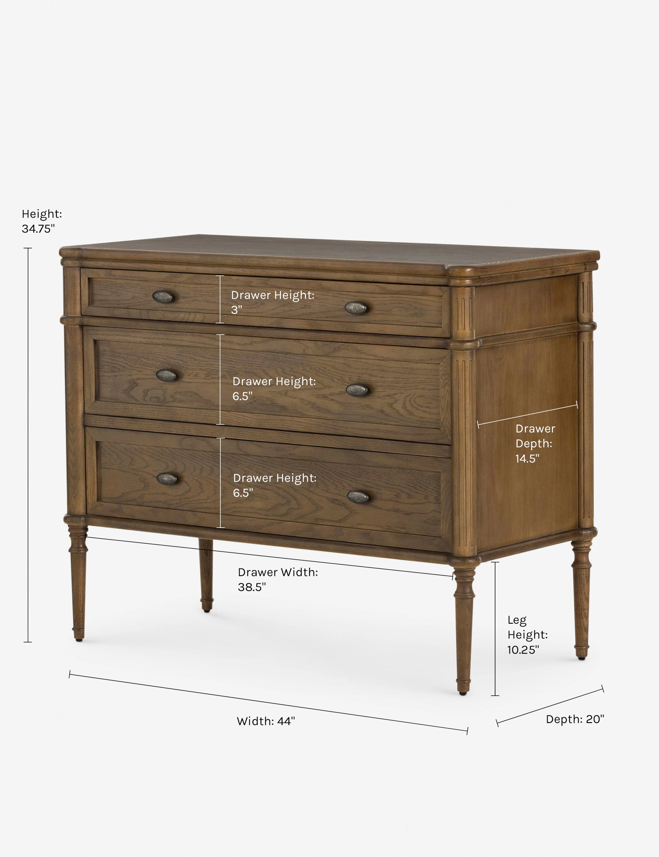Delancey 3-Drawer Dresser - Image 24