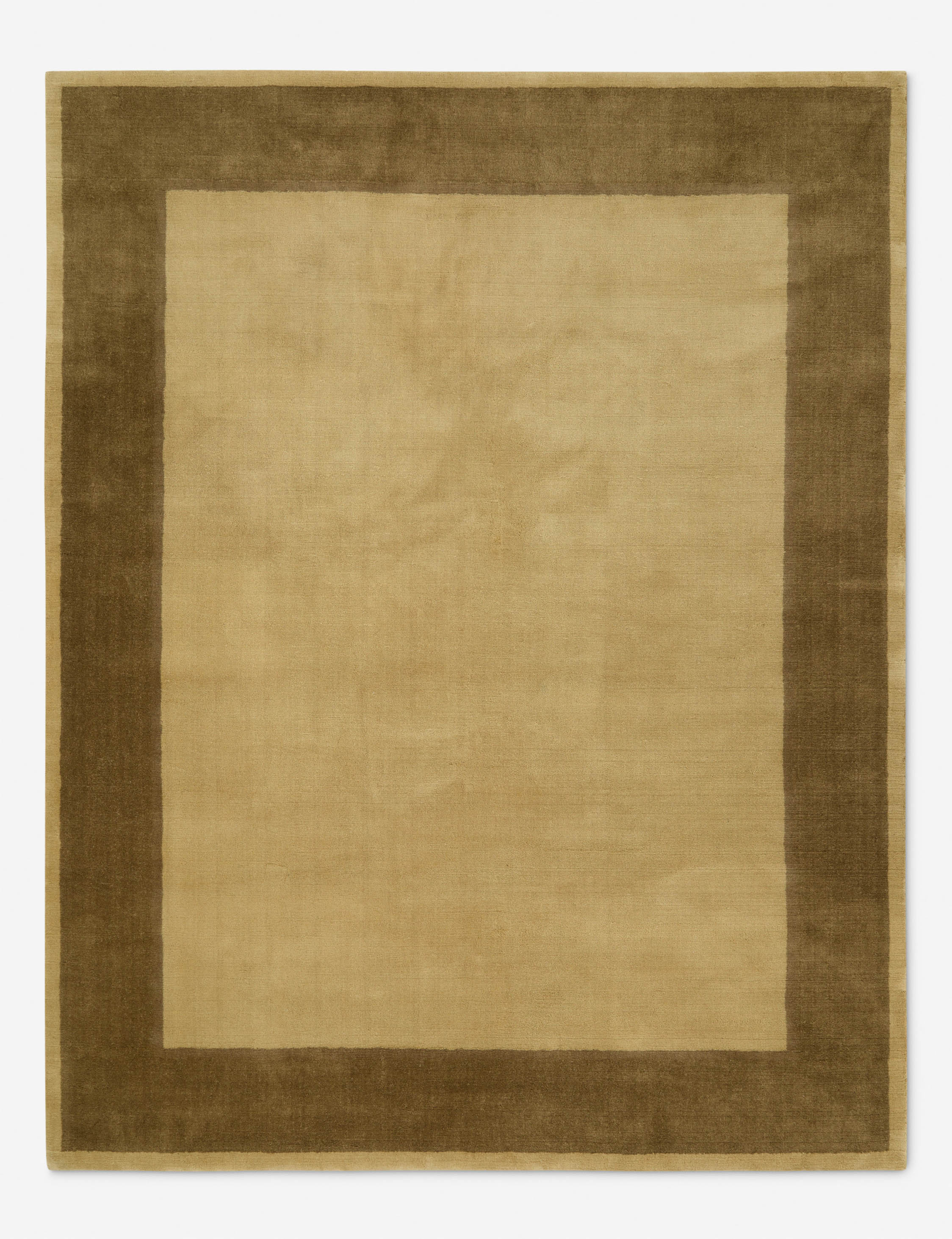 Deller Hand-Loomed Wool Rug Swatch by Jake Arnold, Olive - Image 2