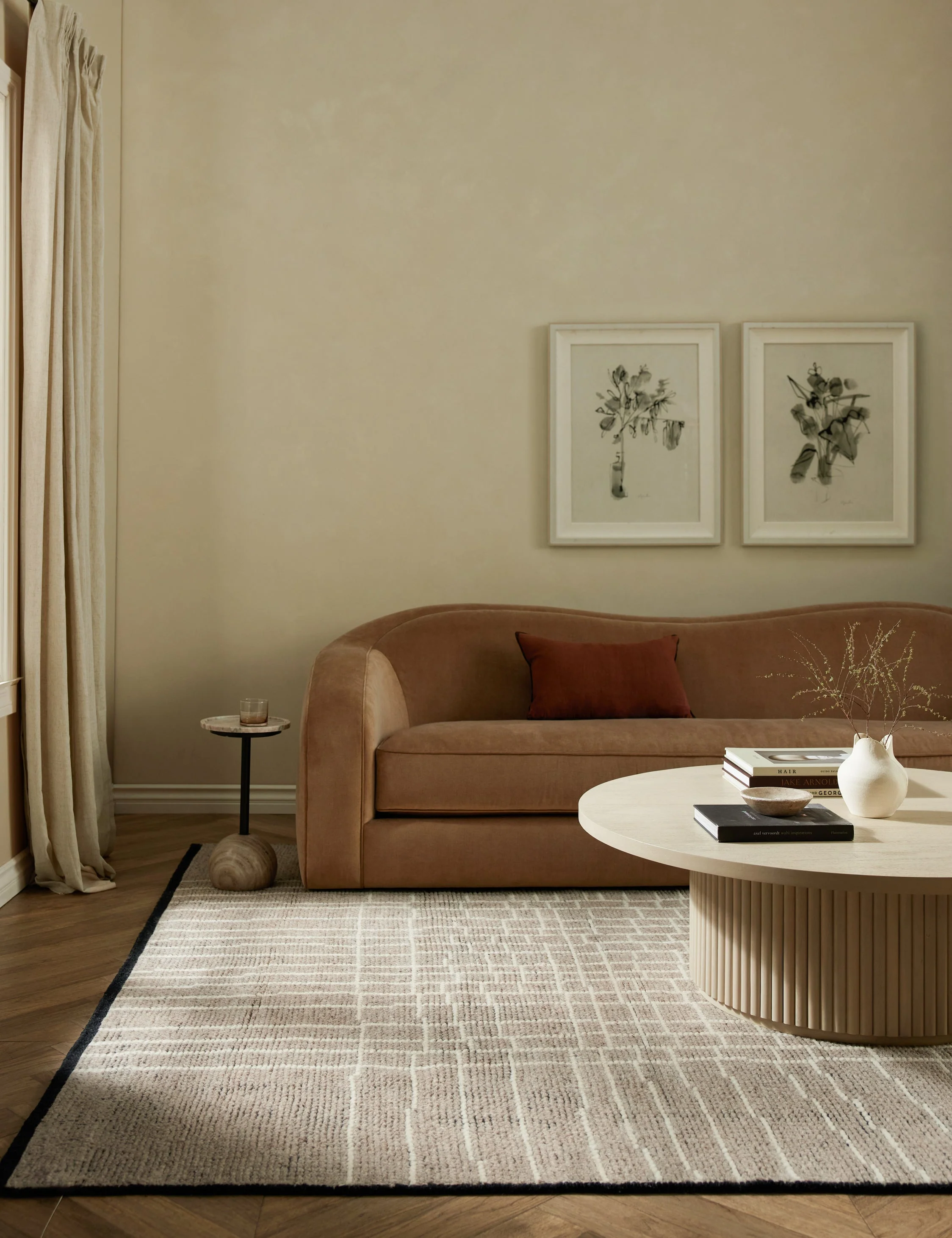 Diora Moroccan-Style Hand-Knotted Wool Rug Swatch - Image 2