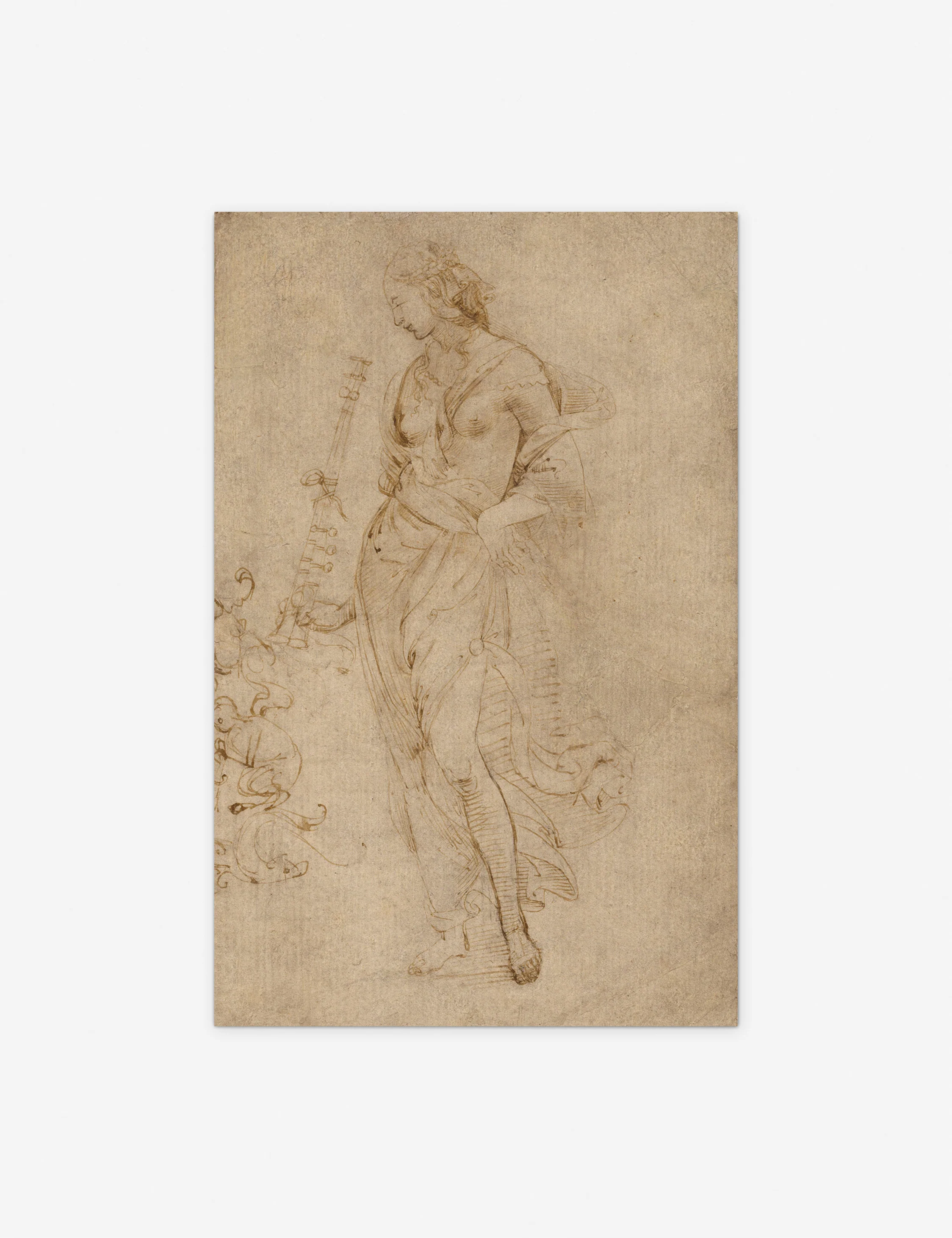 Female Figure with a Tibia Print by Raphael - Image 7