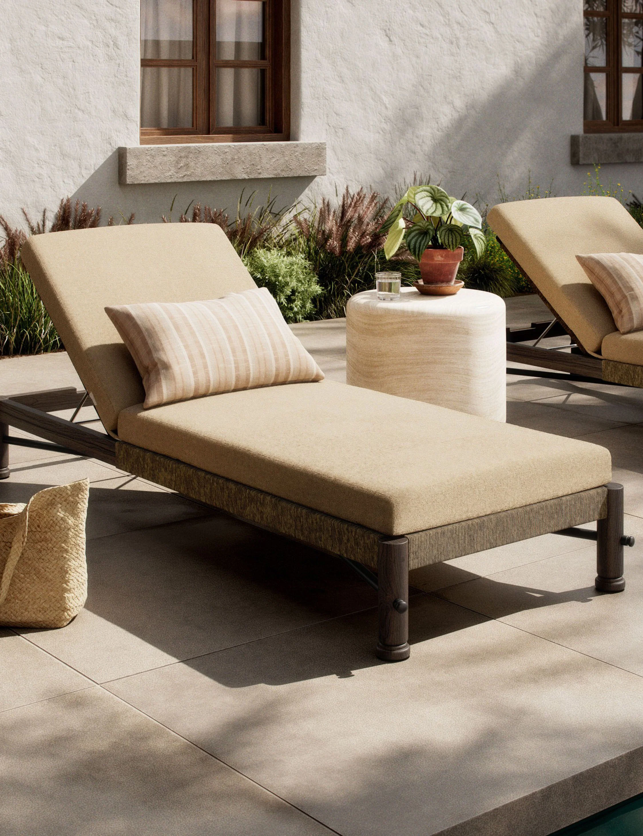 Finnegan Indoor / Outdoor Chaise by Amber Lewis x Four Hands - Image 2