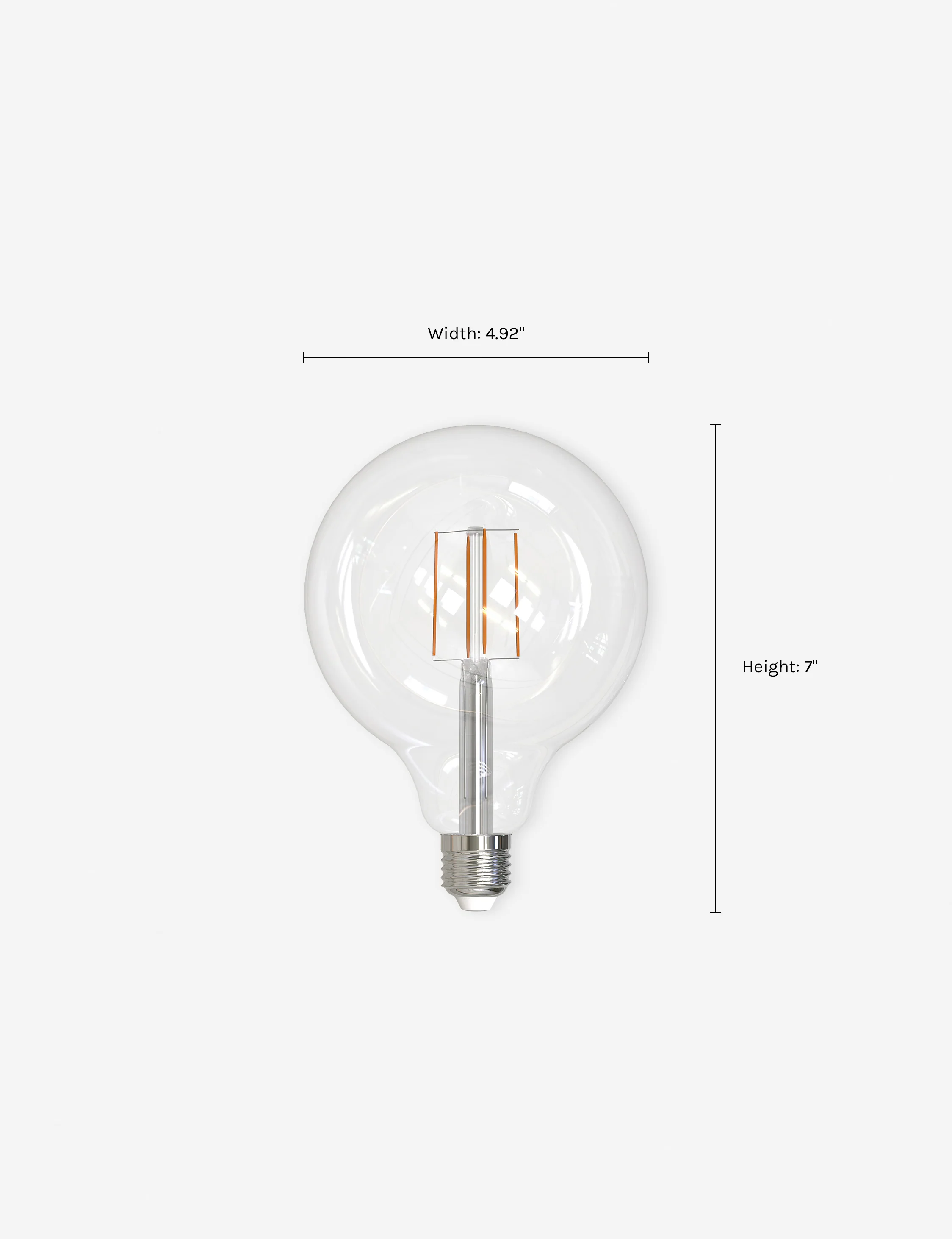 G40 LED Filament Bulb (Set of 2) - Image 3