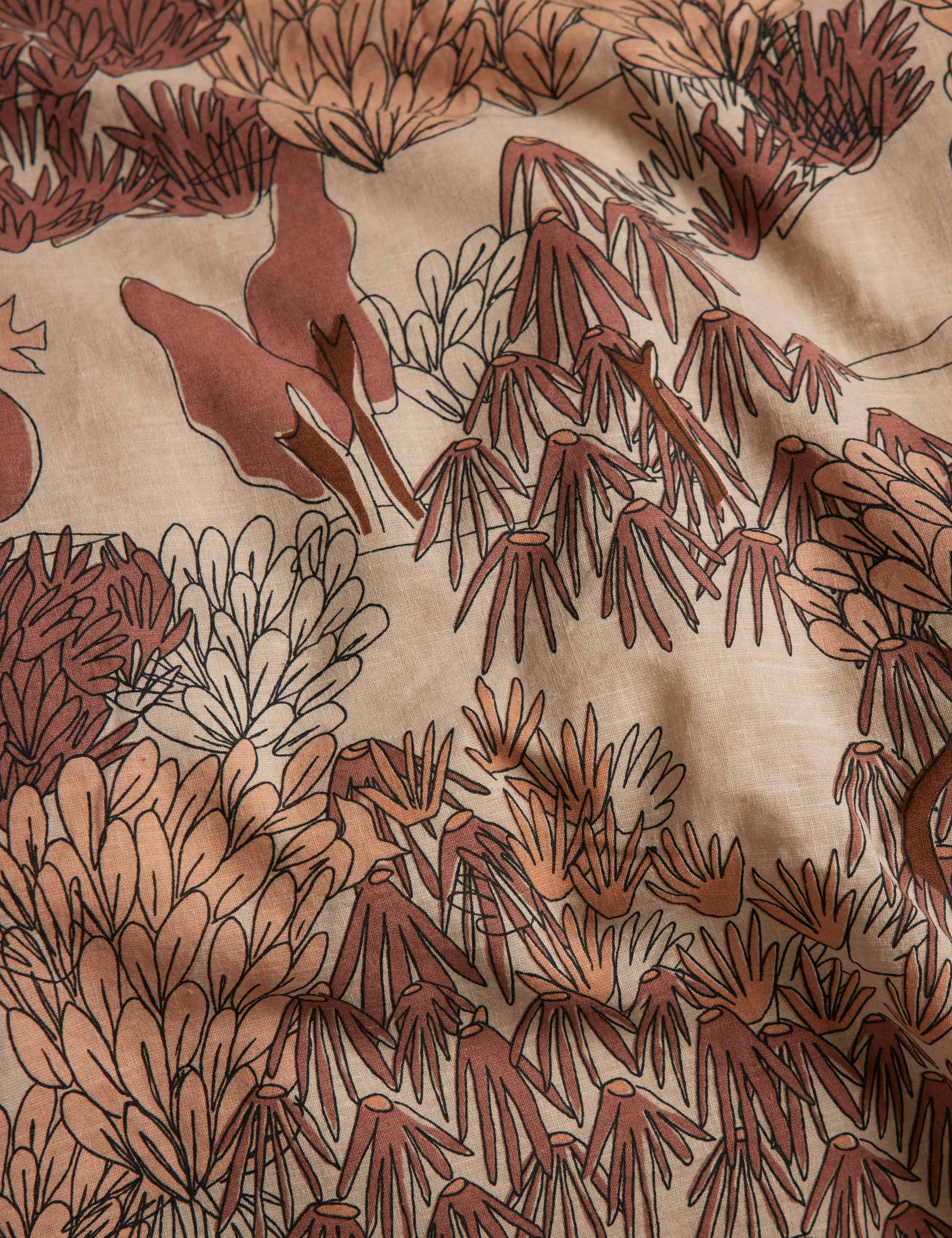 Garden Walk Linen Cotton Duvet Cover by Sarah Sherman Samuel - Image 6