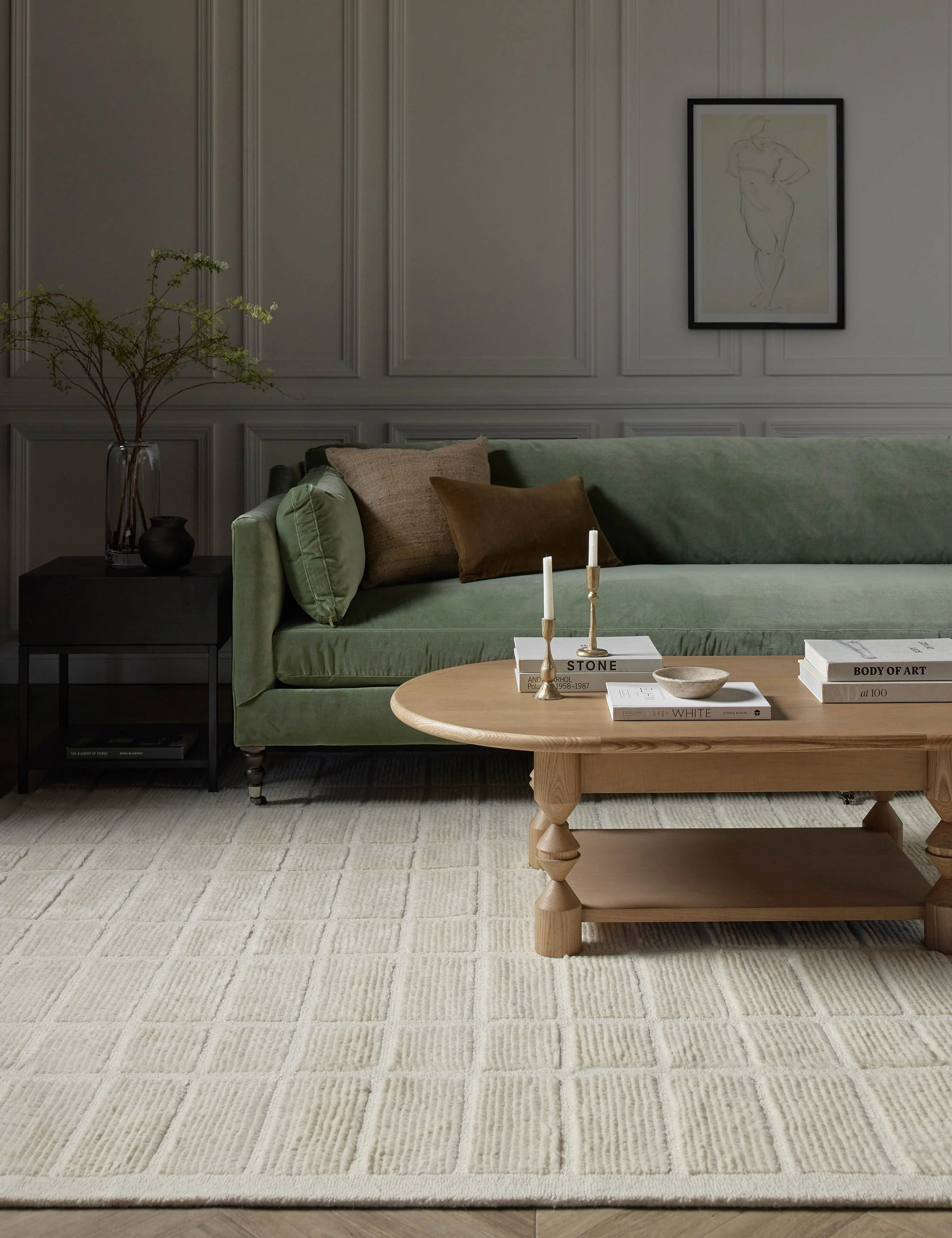 Geller Hand-Tufted Wool Rug Swatch, Ivory - Image 6