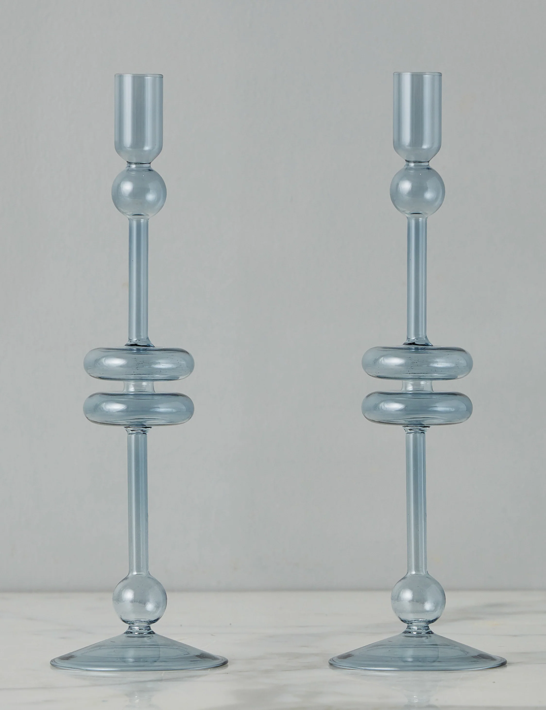 Glass Candlestick Pair (Set of 2) by etúHOME - Image 21