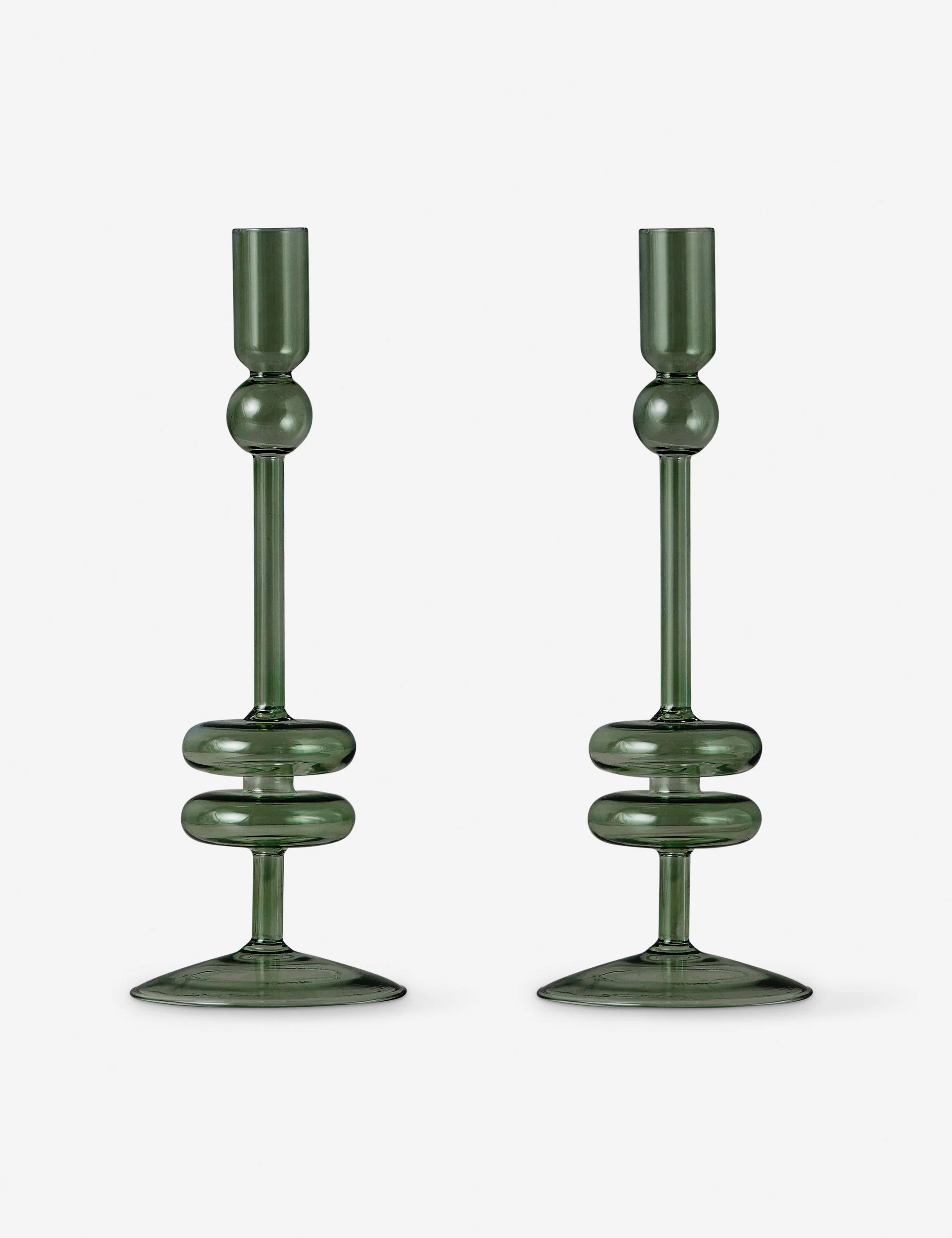 Glass Candlestick Pair (Set of 2) by etúHOME - Image 34