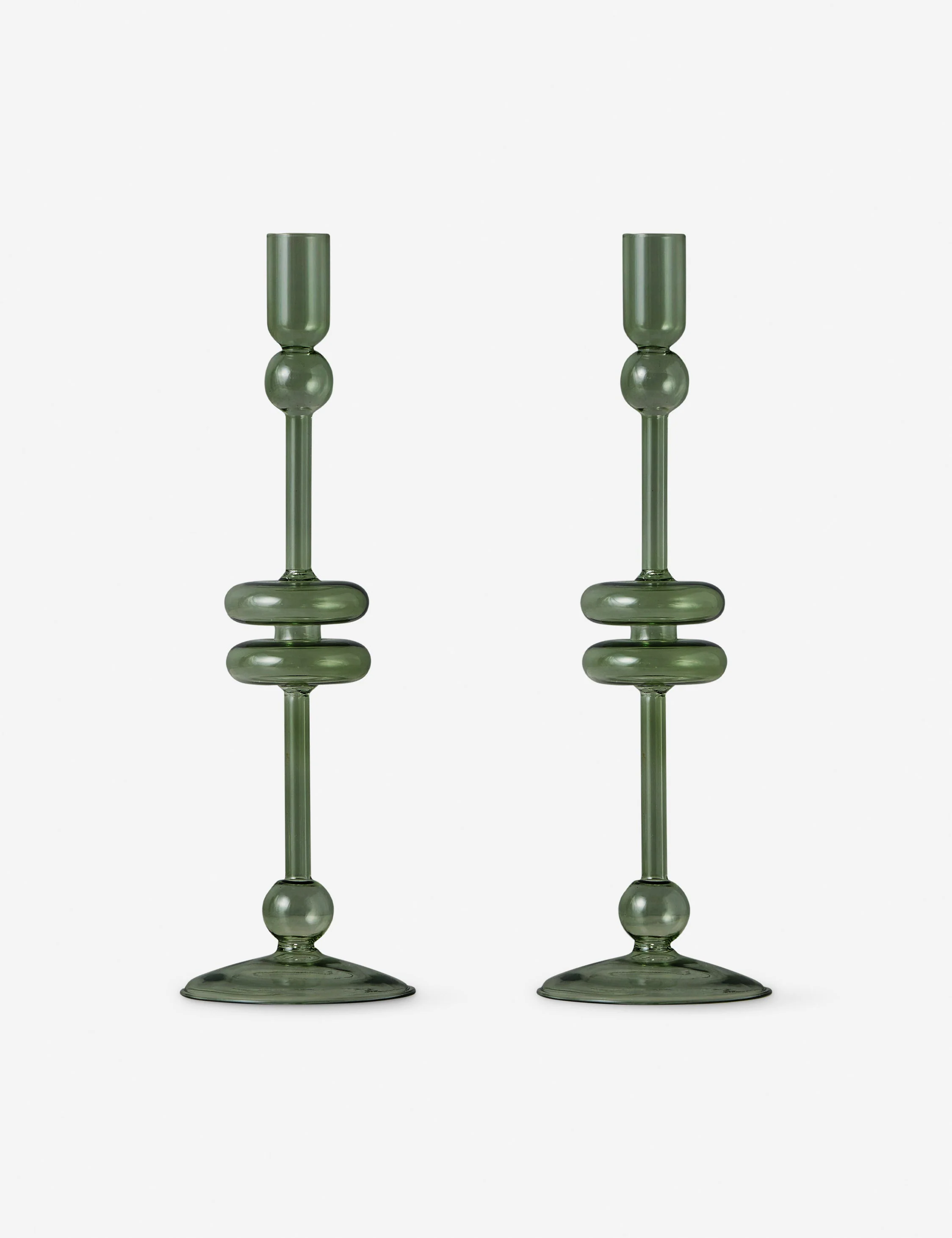 Glass Candlestick Pair (Set of 2) by etúHOME - Image 37