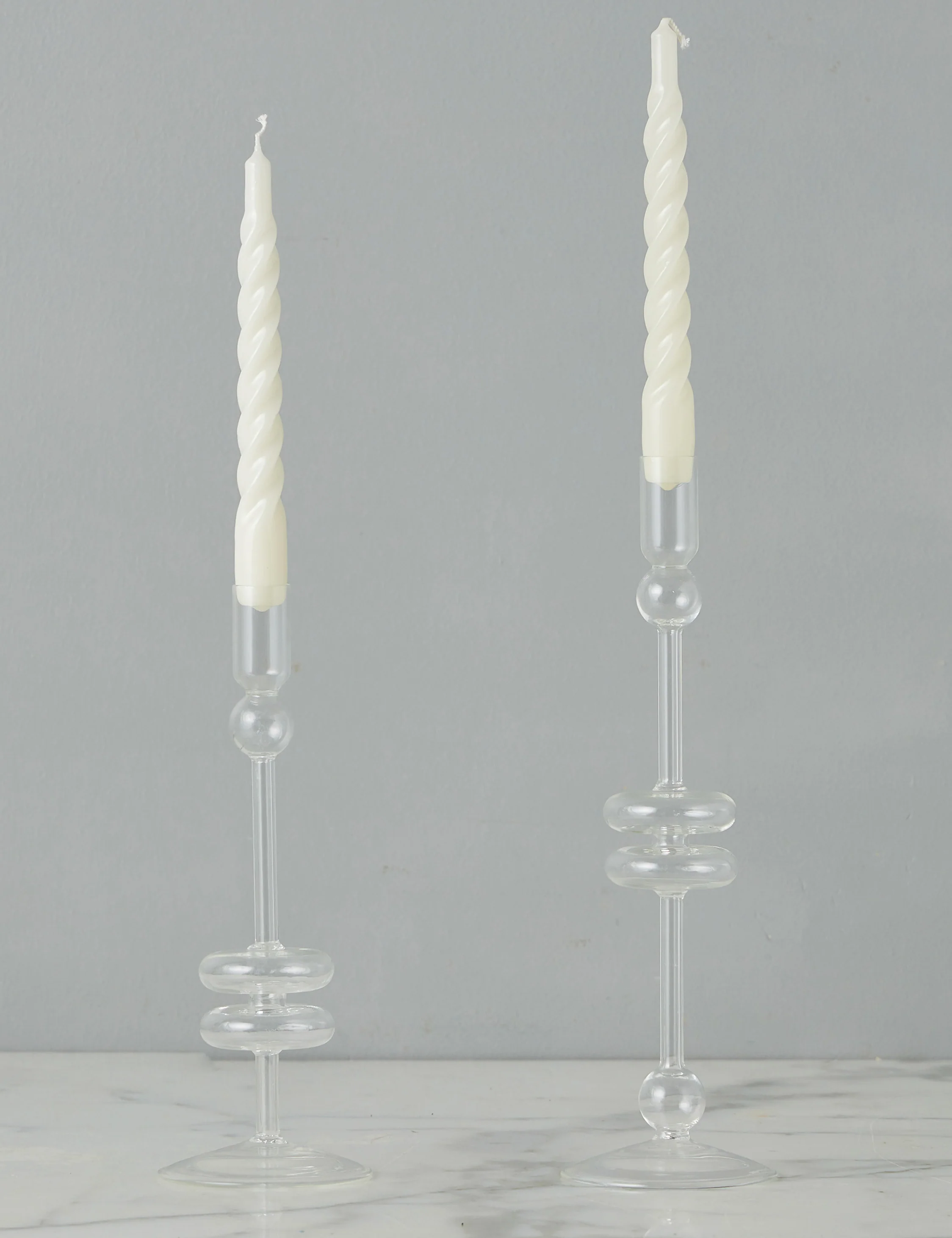 Glass Candlestick Pair (Set of 2) by etúHOME - Image 6