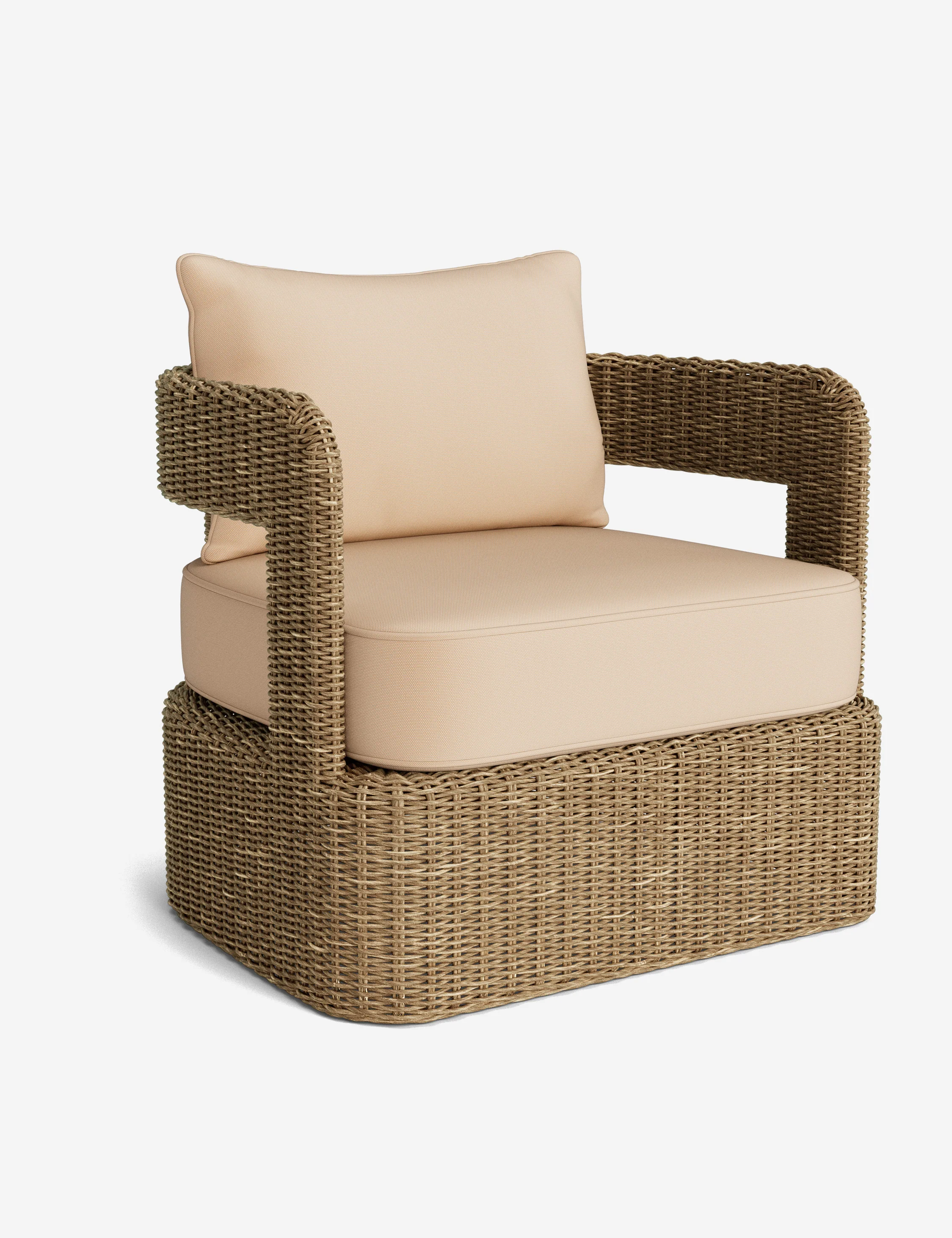 Hadler Outdoor Lounge Swivel Chair Cushion - Image 11