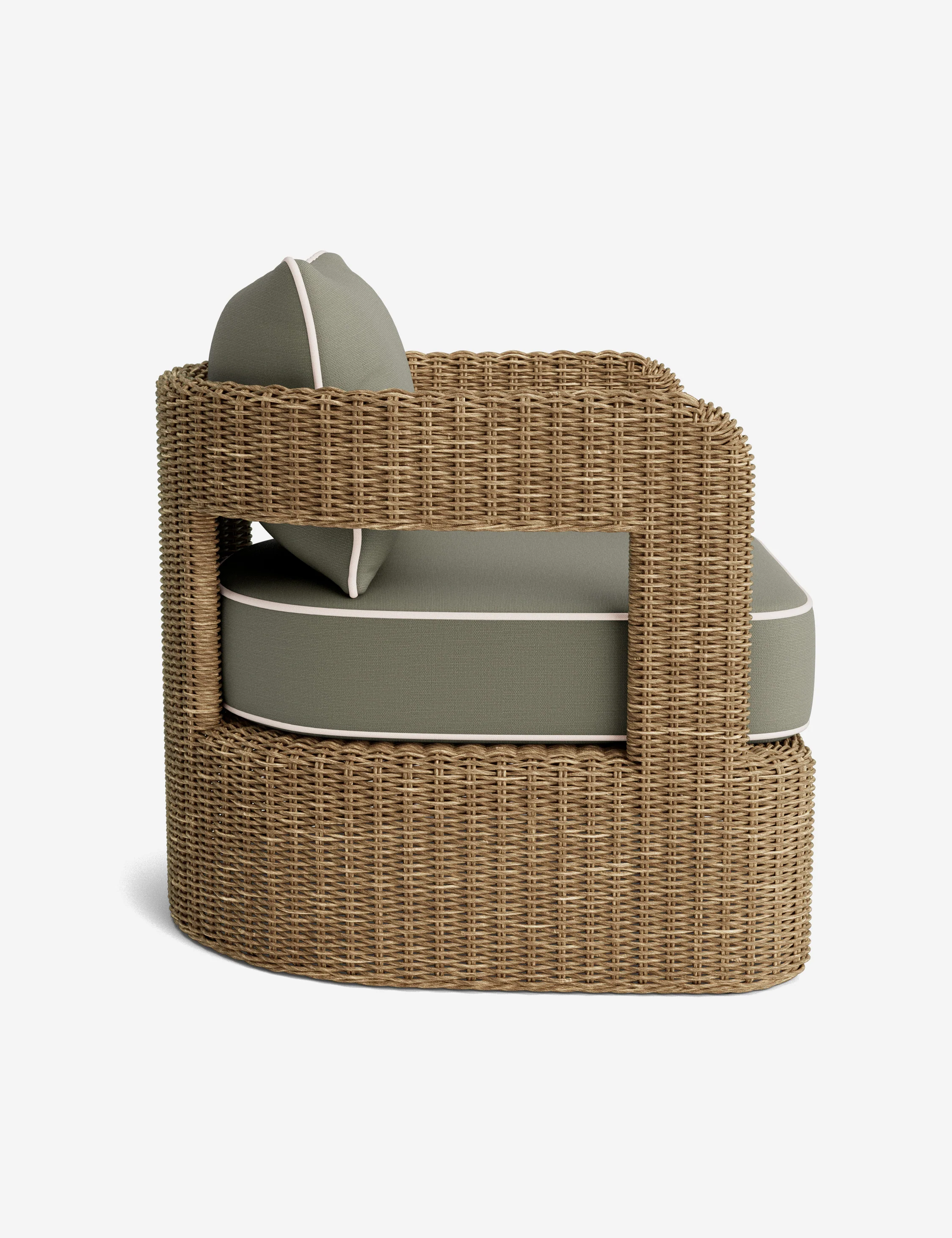 Hadler Outdoor Lounge Swivel Chair Cushion - Image 50