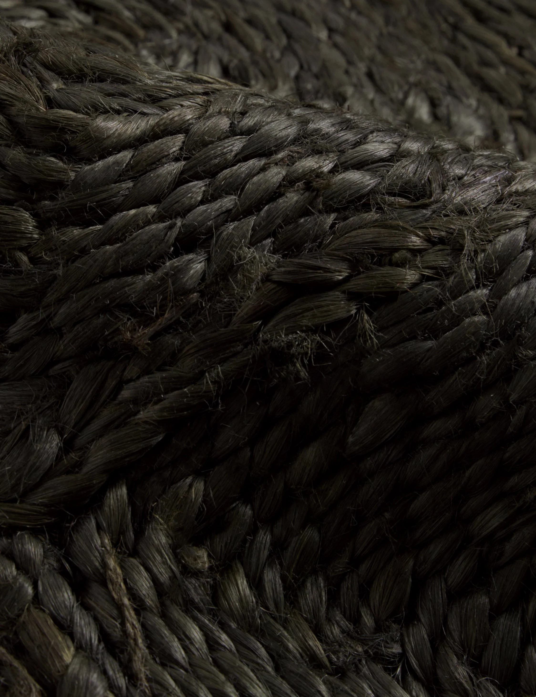 Havenhurst Handmade Jute Rug Swatch by Jake Arnold, Washed Black - Image 2