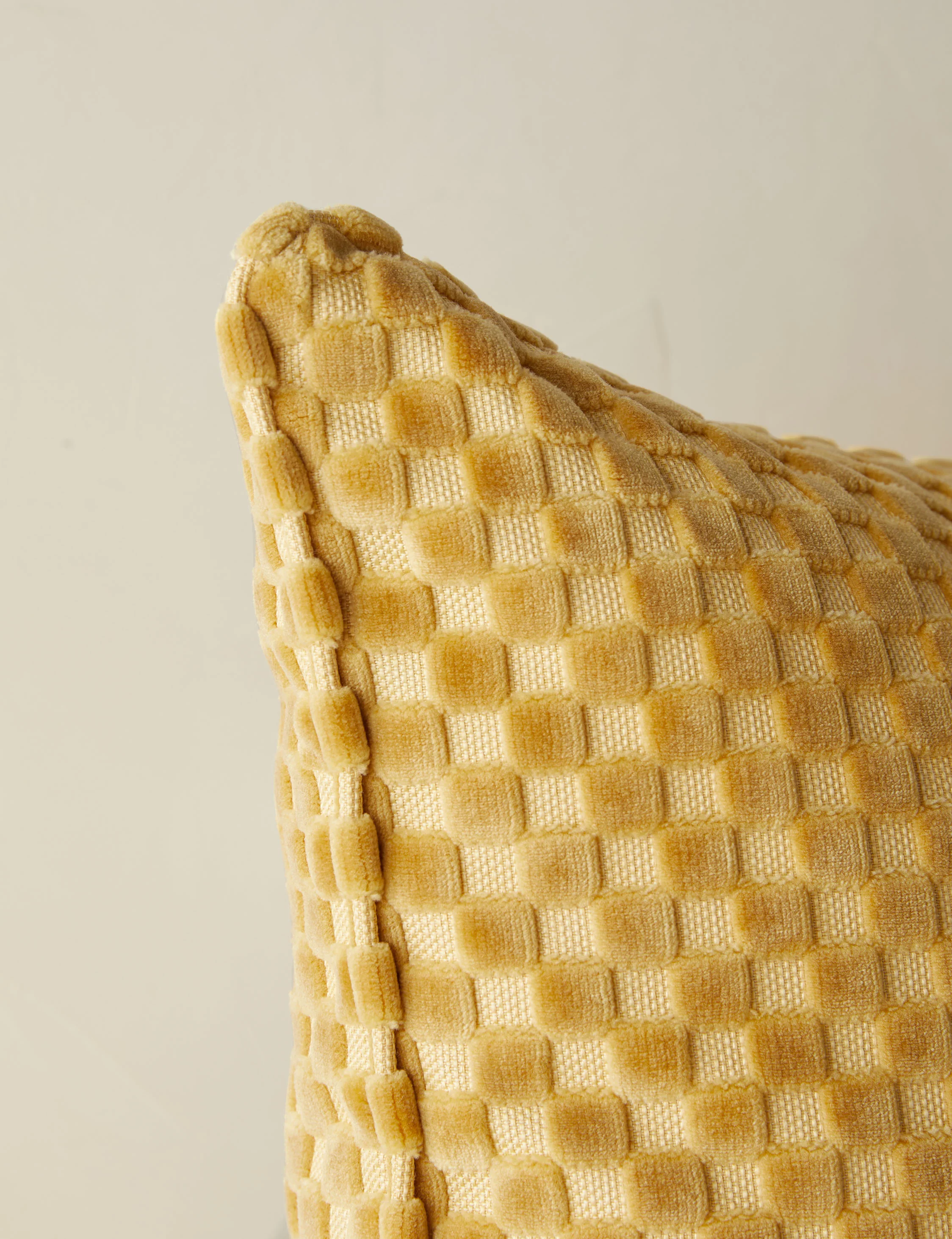 Hi-Lo Checker Velvet Pillow by Sarah Sherman Samuel - Image 3
