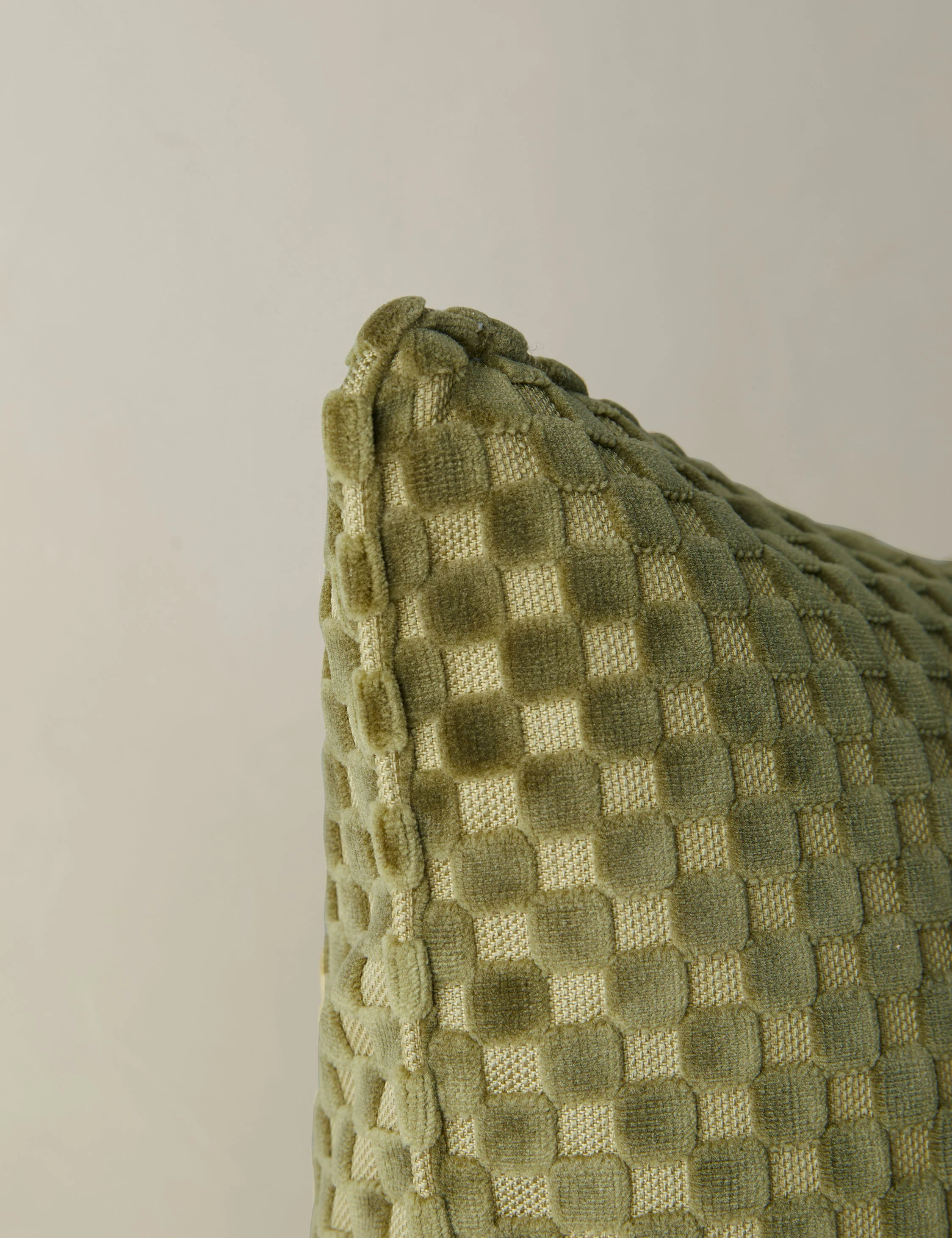 Hi-Lo Checker Velvet Pillow by Sarah Sherman Samuel - Image 7