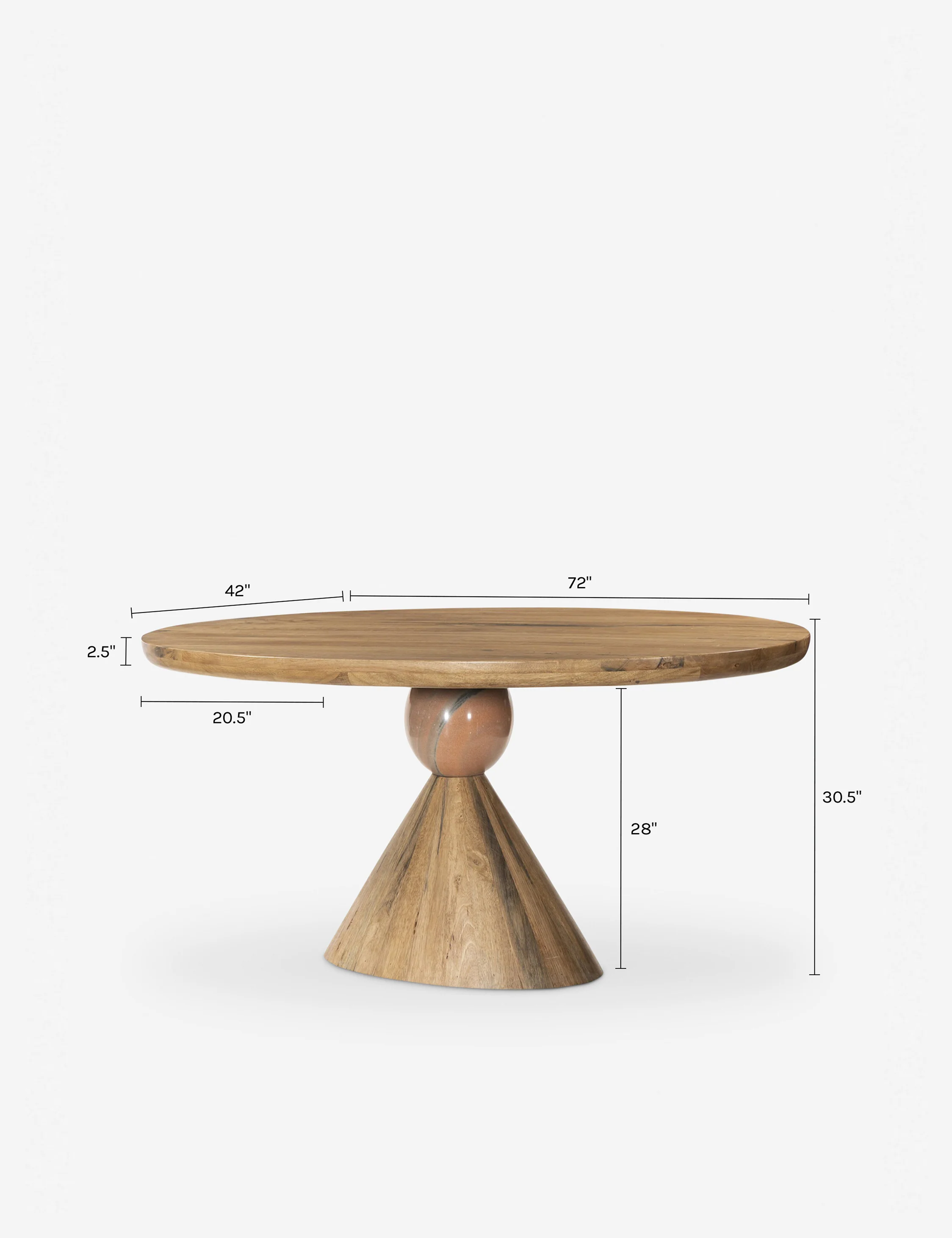 Jasmine Oval Dining Table - Image 5