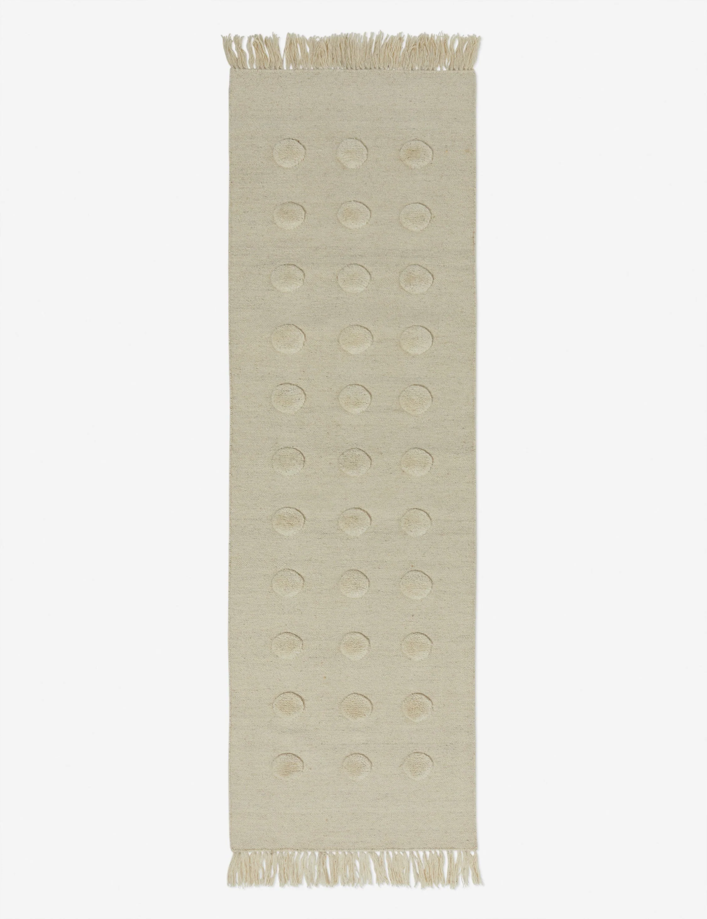 Kohta Flatweave Wool Rug Swatch by Sarah Sherman Samuel, Ivory - Image 6